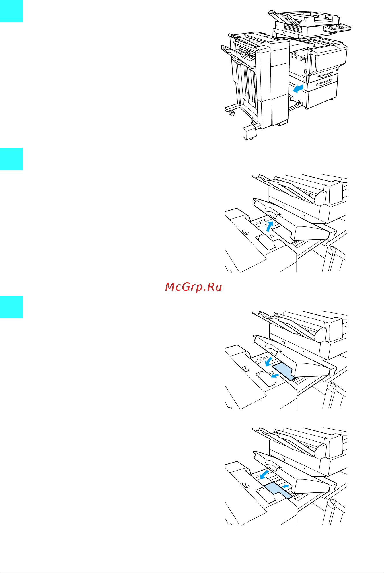 Konica Minolta CF1501 [31/38] To clear a paper misfeed in the finisher