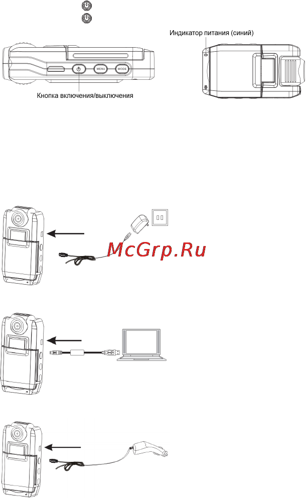 Subini DVR-D5000 [3/8] Включение и выключение