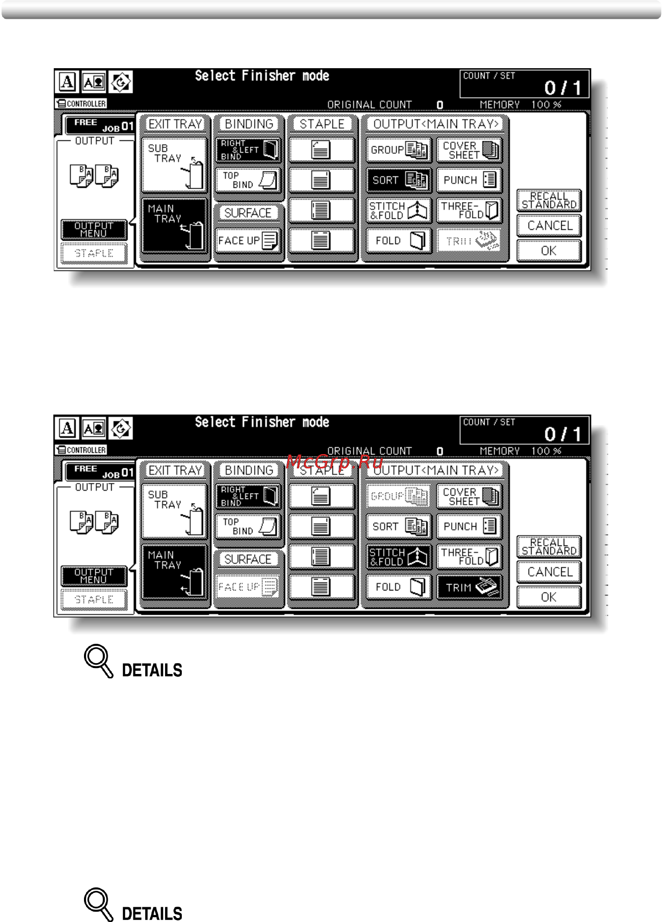 Konica Minolta CF5001 [213/432] Making trimmed booklets trimming continued