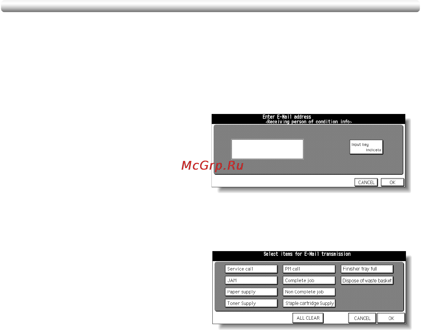 Konica Minolta CF5001 [373/432] System initial setting continued