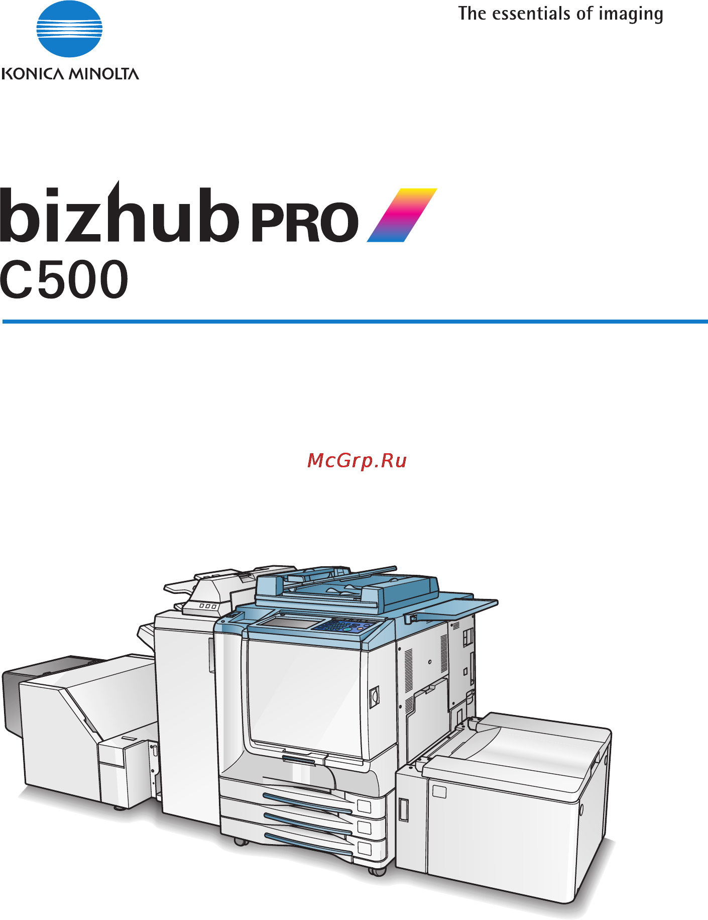 Konica Minolta bizhub PRO C500 Инструкция по эксплуатации онлайн
