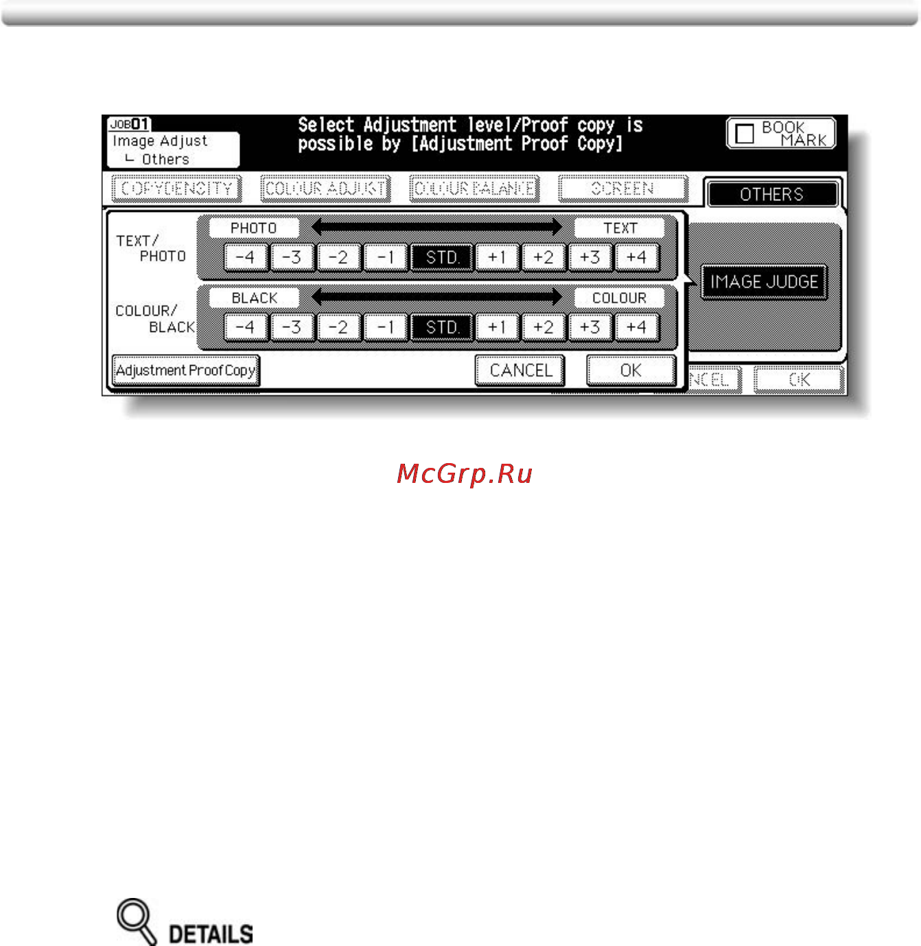 Konica Minolta bizhub PRO C500 [208/466] Making fine adjustment in image detection image judge