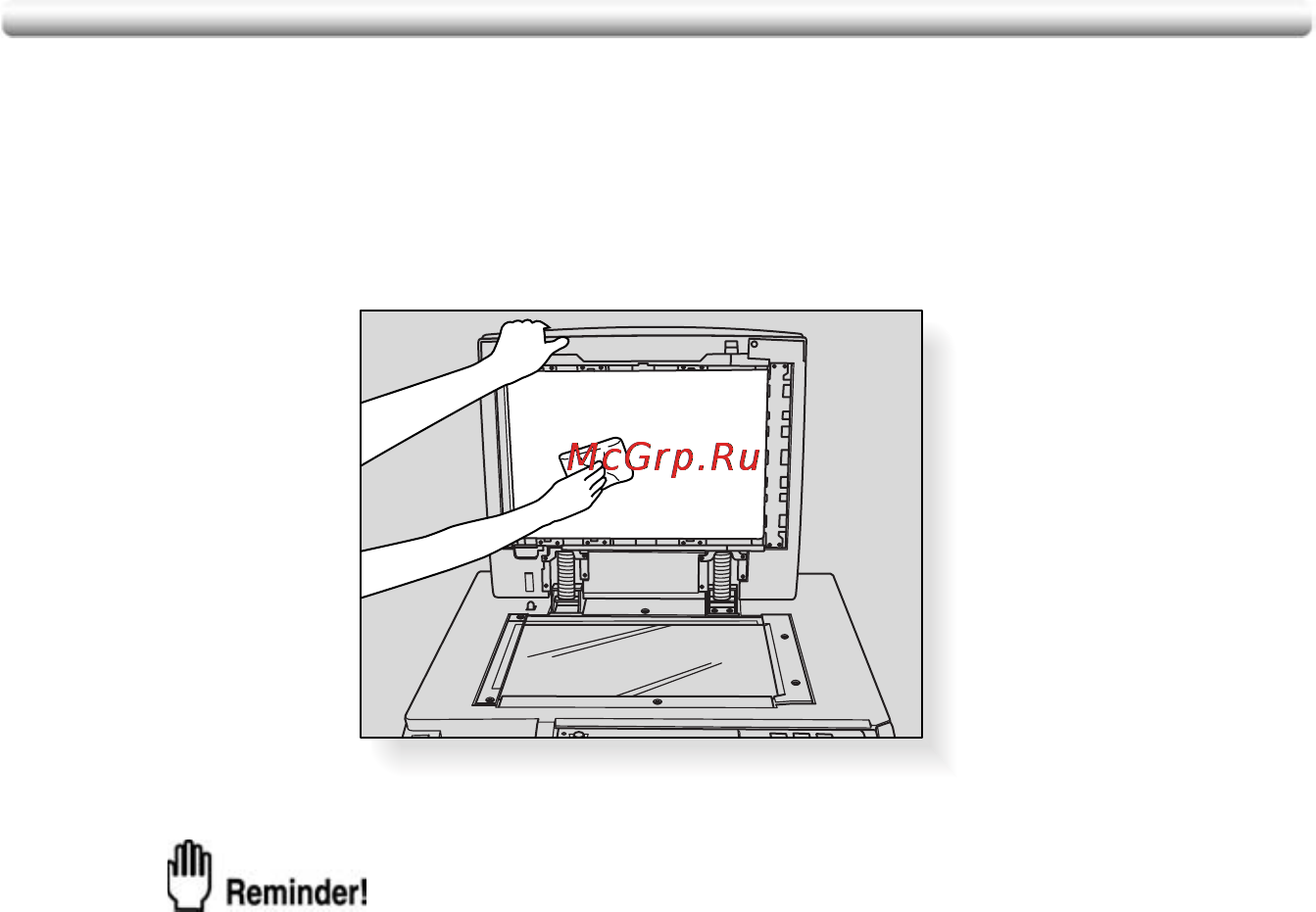 Konica Minolta bizhub PRO C500 [391/466] Cleaning the radf platen guide cover