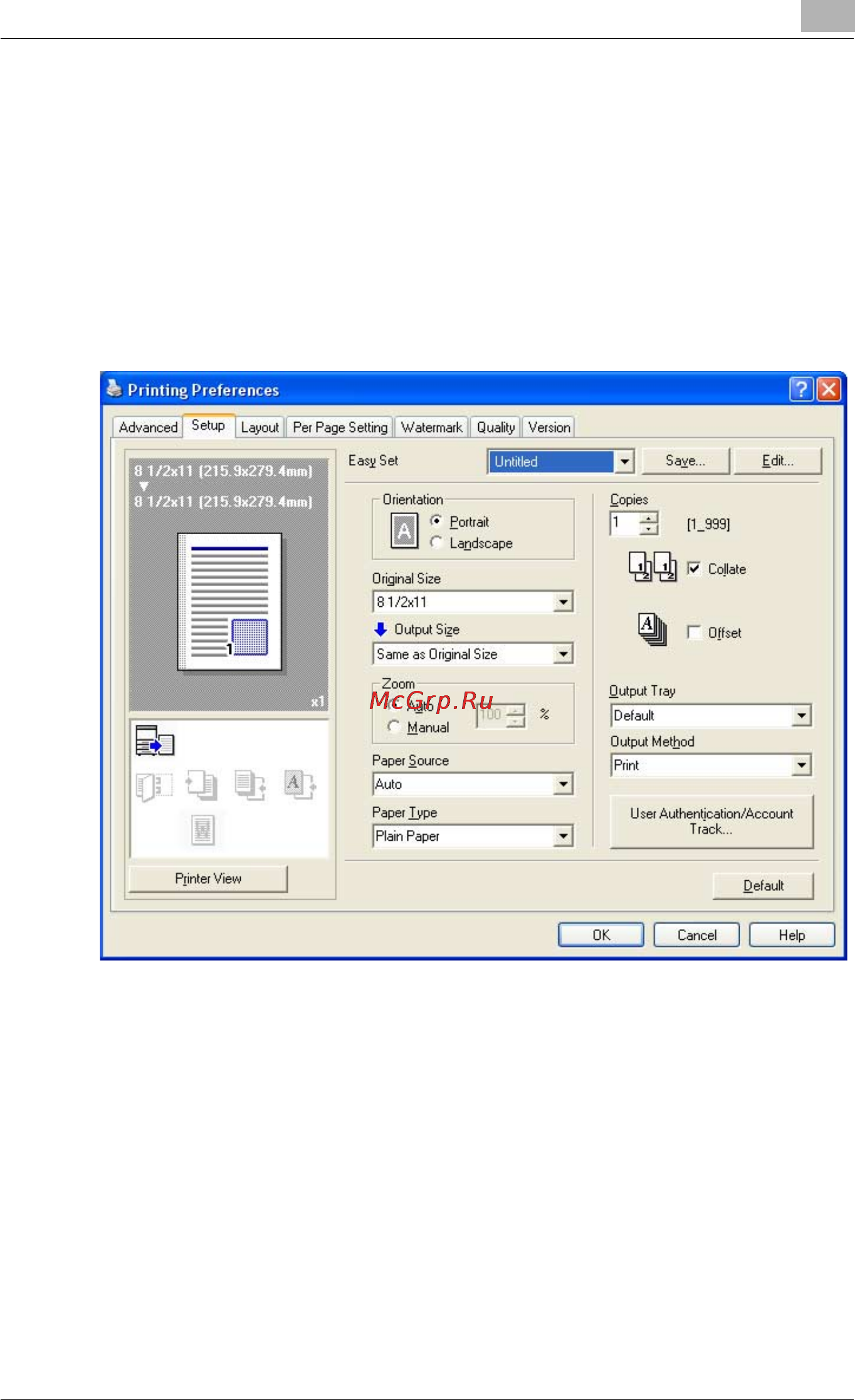 Konica Minolta bizhub C450 [188/380] Saving the driver settings