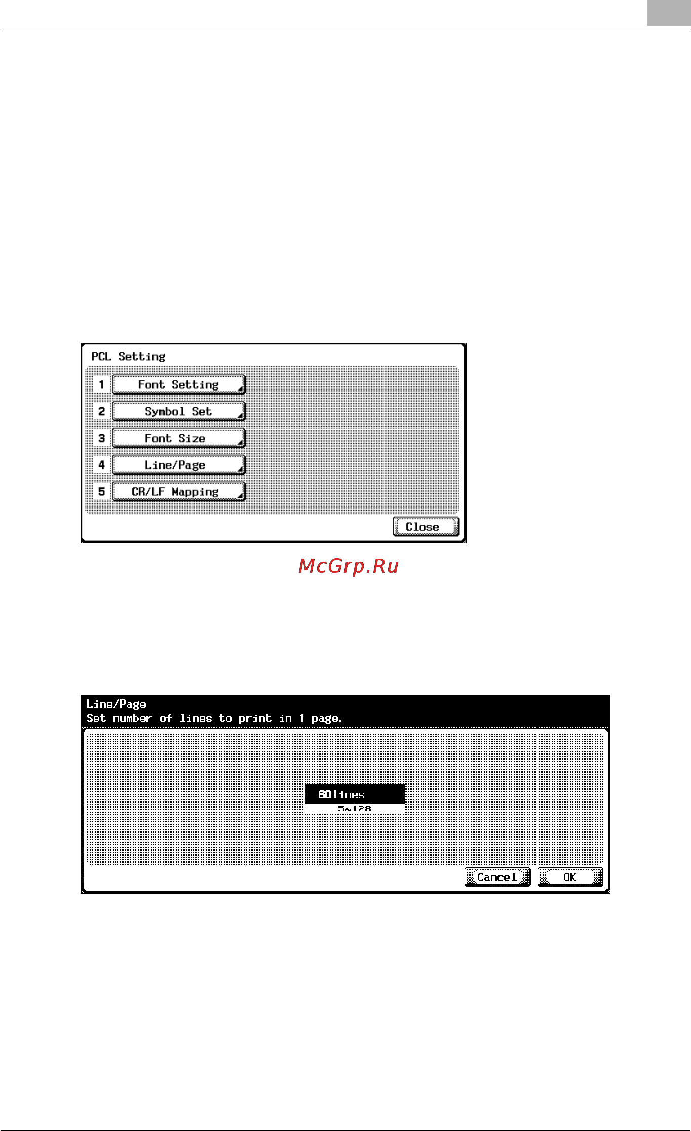 Konica Minolta bizhub C450 [252/380] Line page