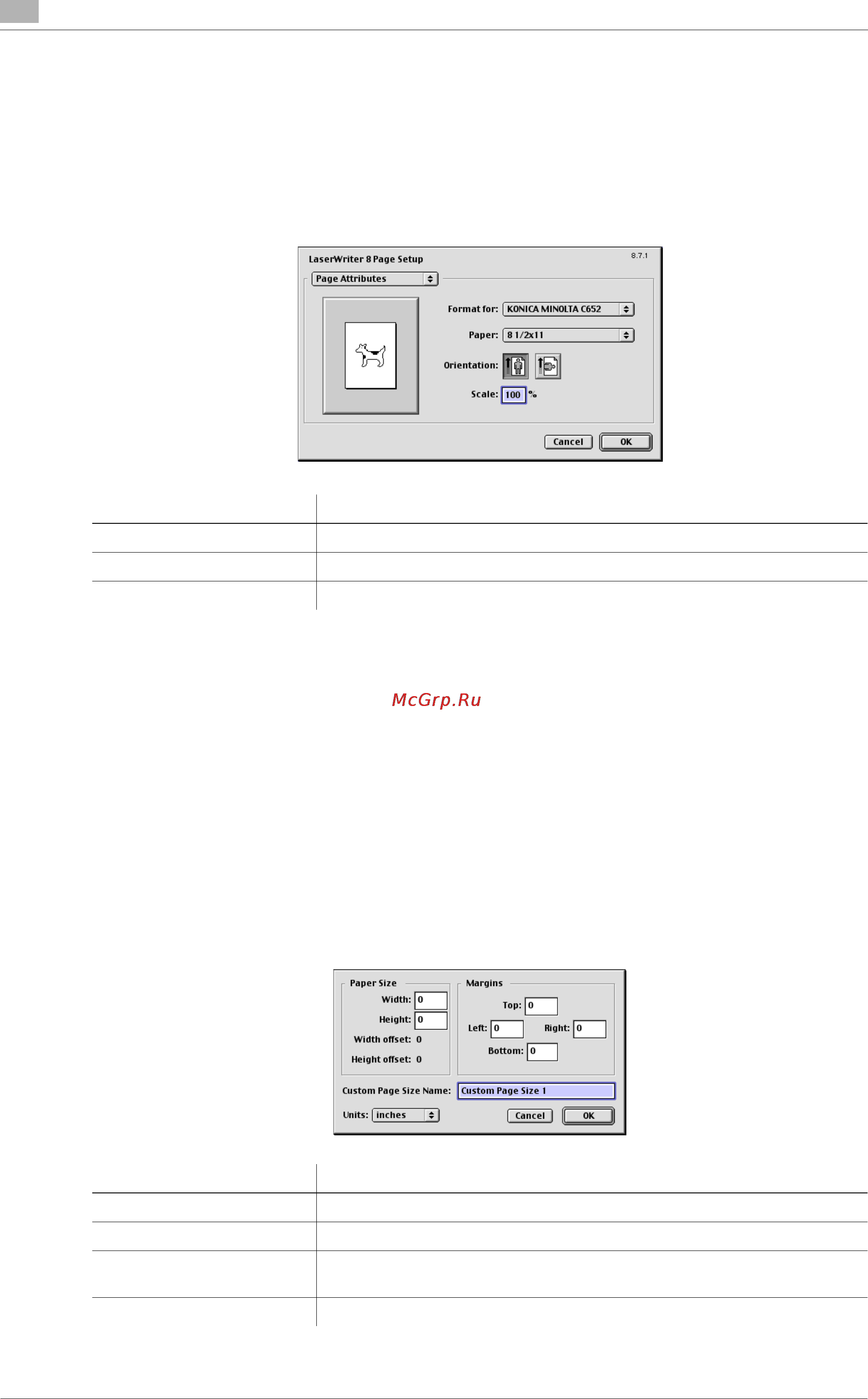 Konica Minolta bizhub C452 [154/340] Specifying the custom page sizes
