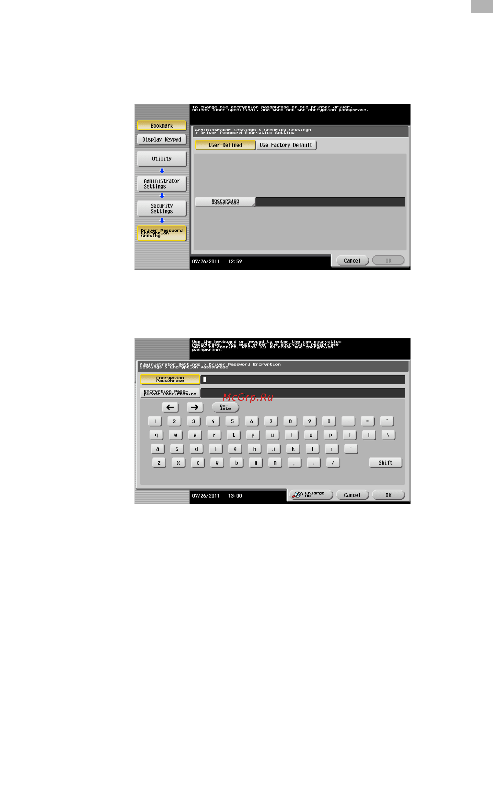 Konica Minolta bizhub C754 [107/284] Operations required to use this function for administrators