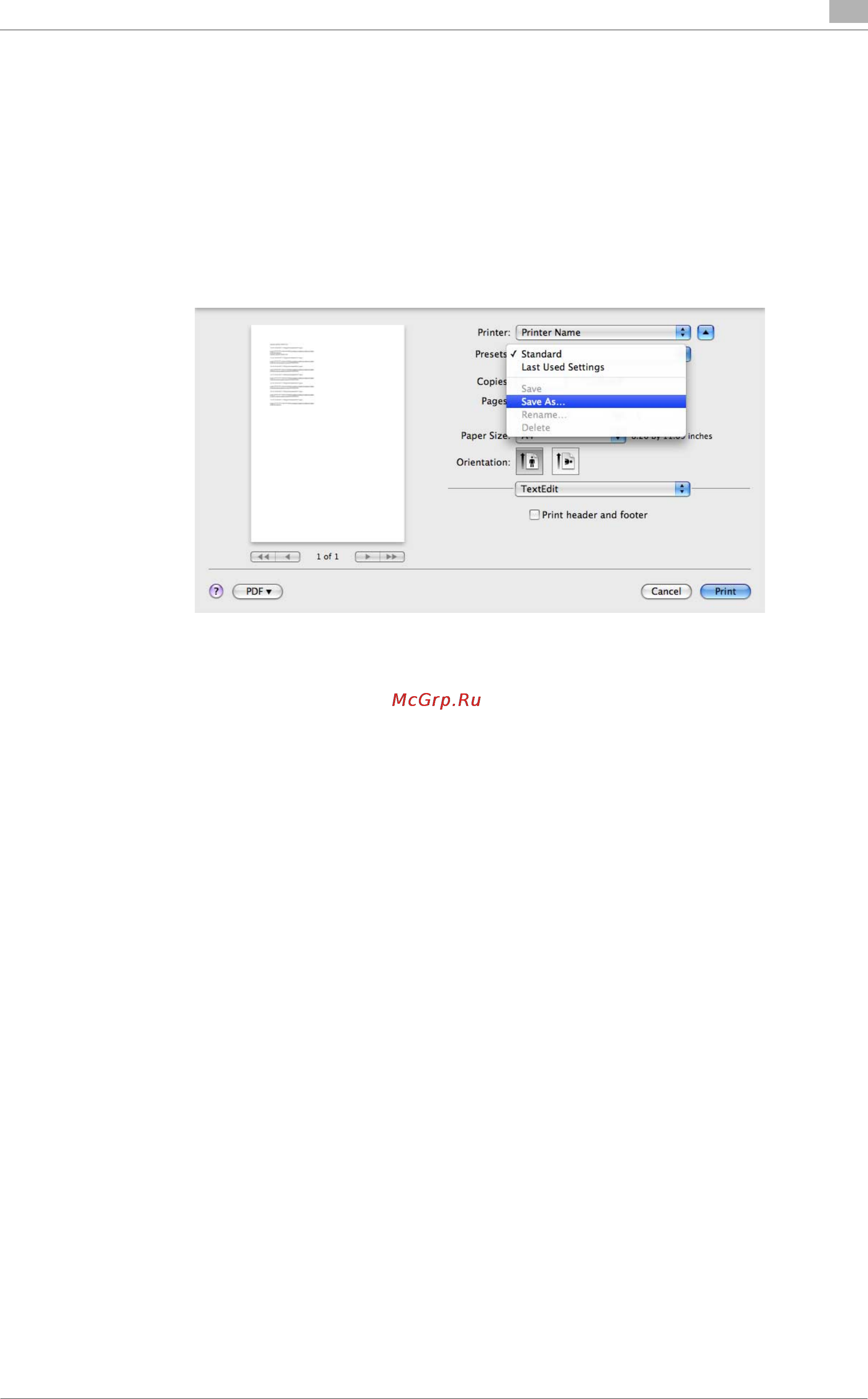 Konica Minolta bizhub C754 [153/284] Registering frequently used print settings