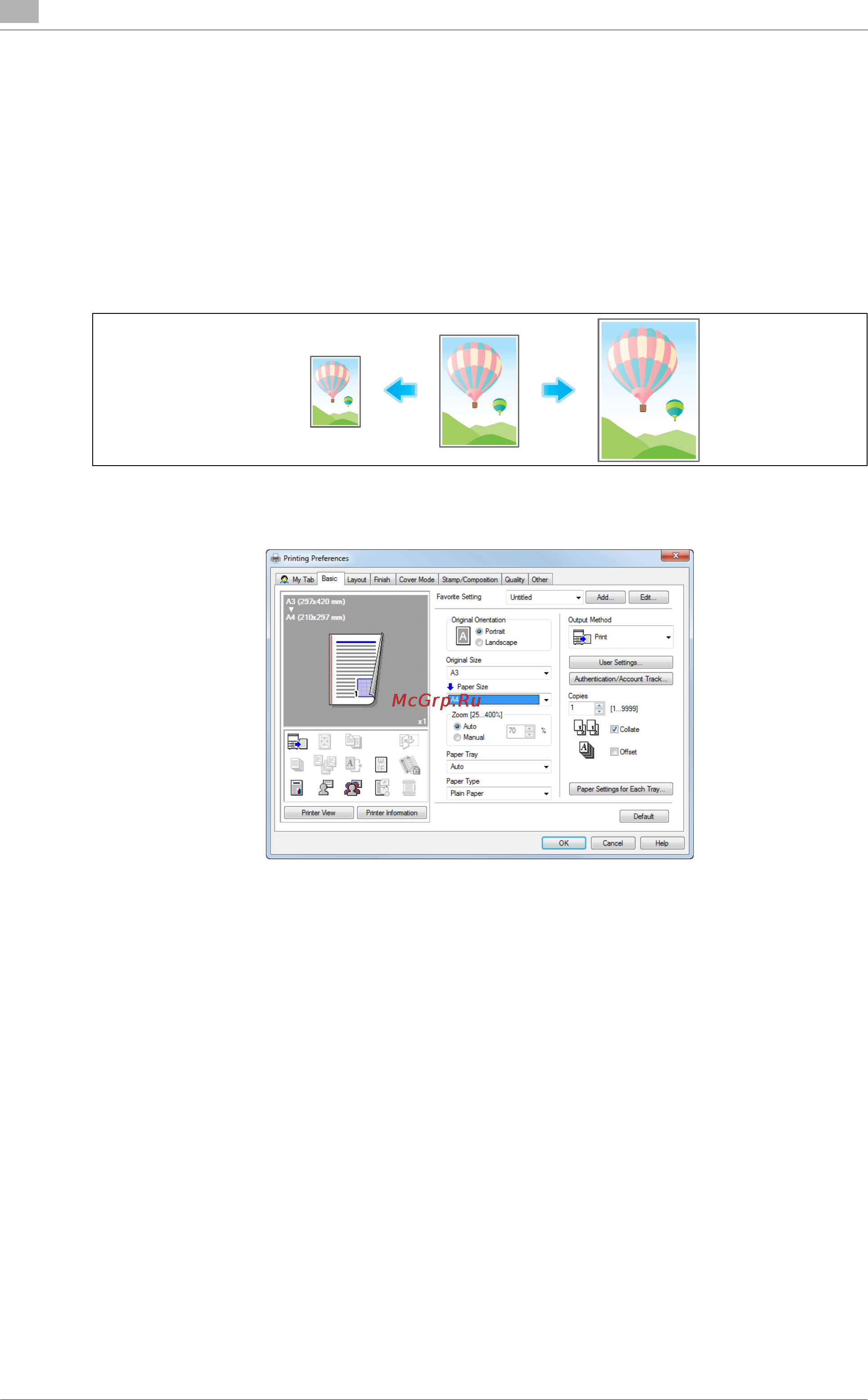 Konica Minolta bizhub C754 [36/284] Changing the paper size or type