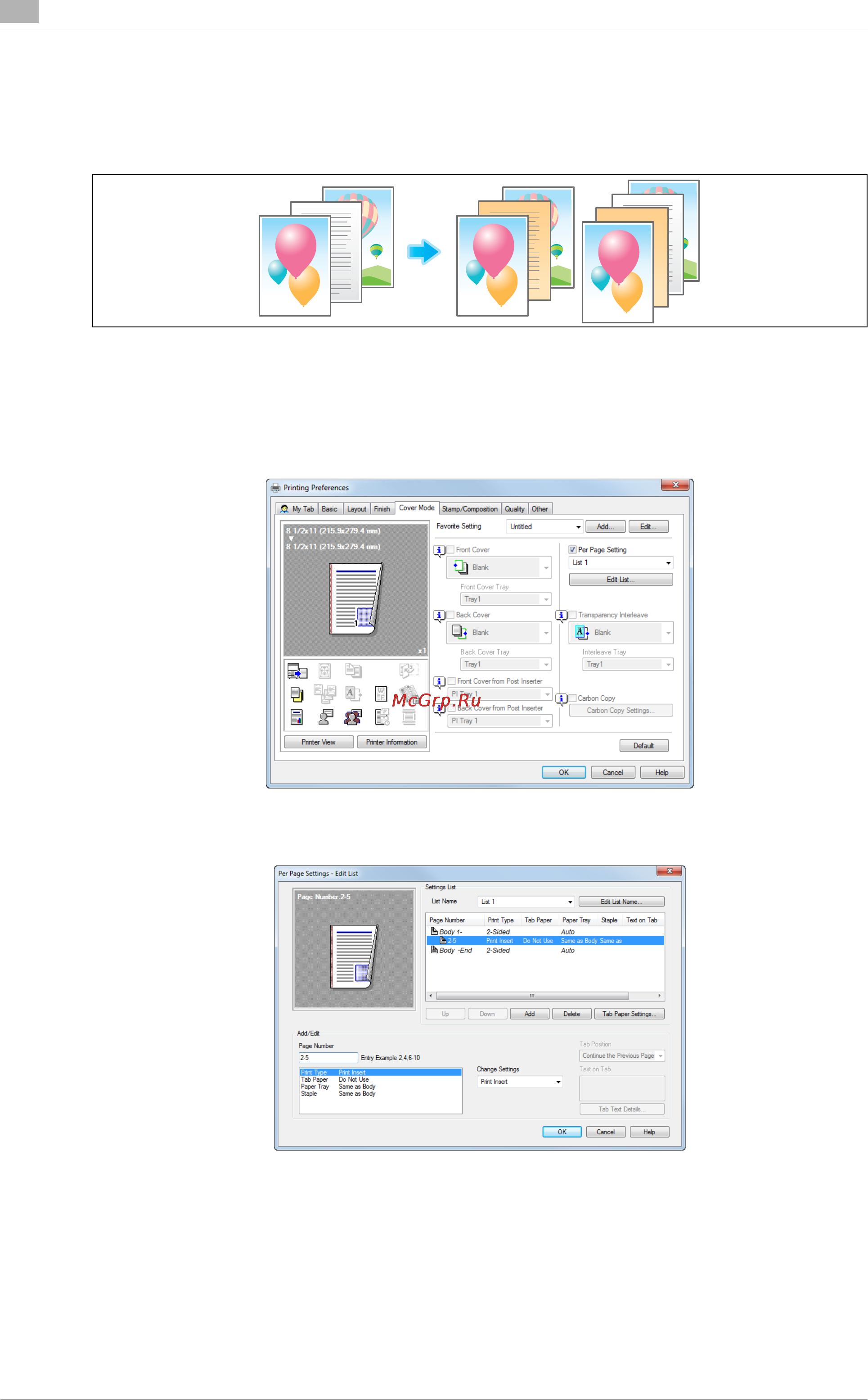 Konica Minolta bizhub C654 [74/284] Inserting paper into the specified pages per page setting