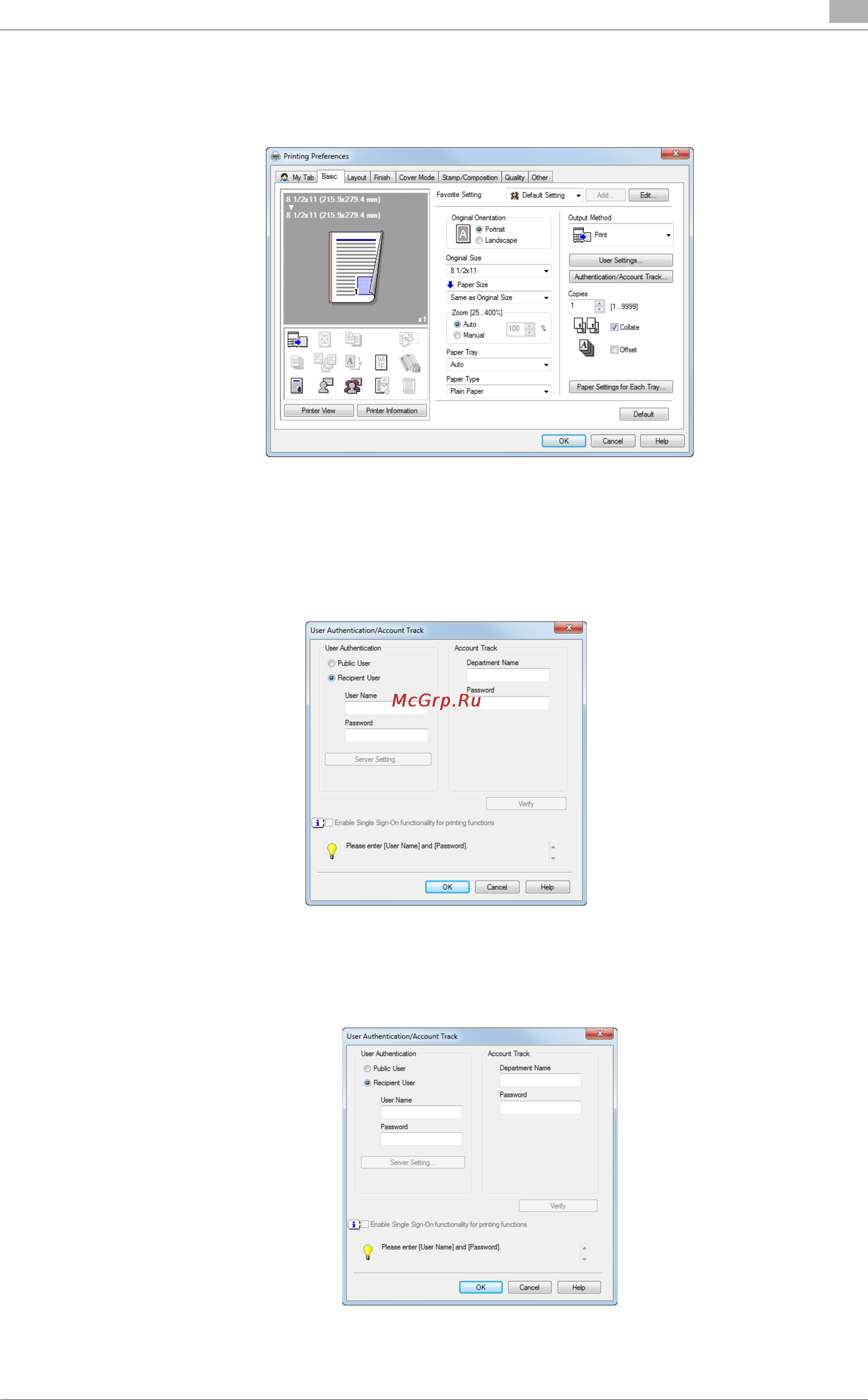 Konica Minolta bizhub C754 [97/284] How to print from the computer