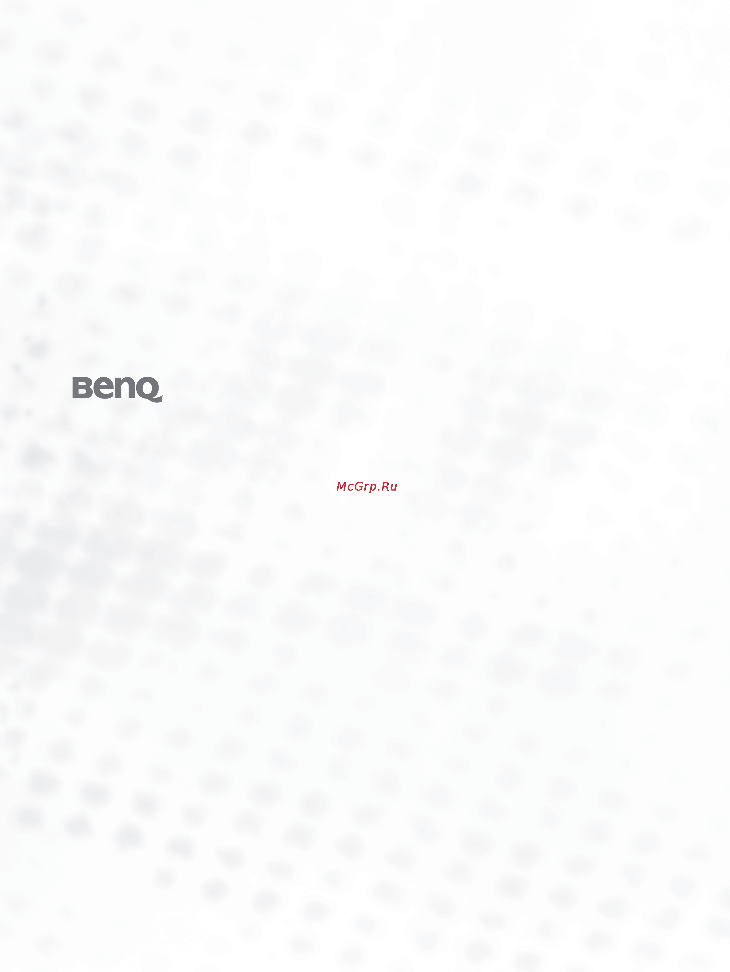 Benq FP71W Инструкция по эксплуатации онлайн