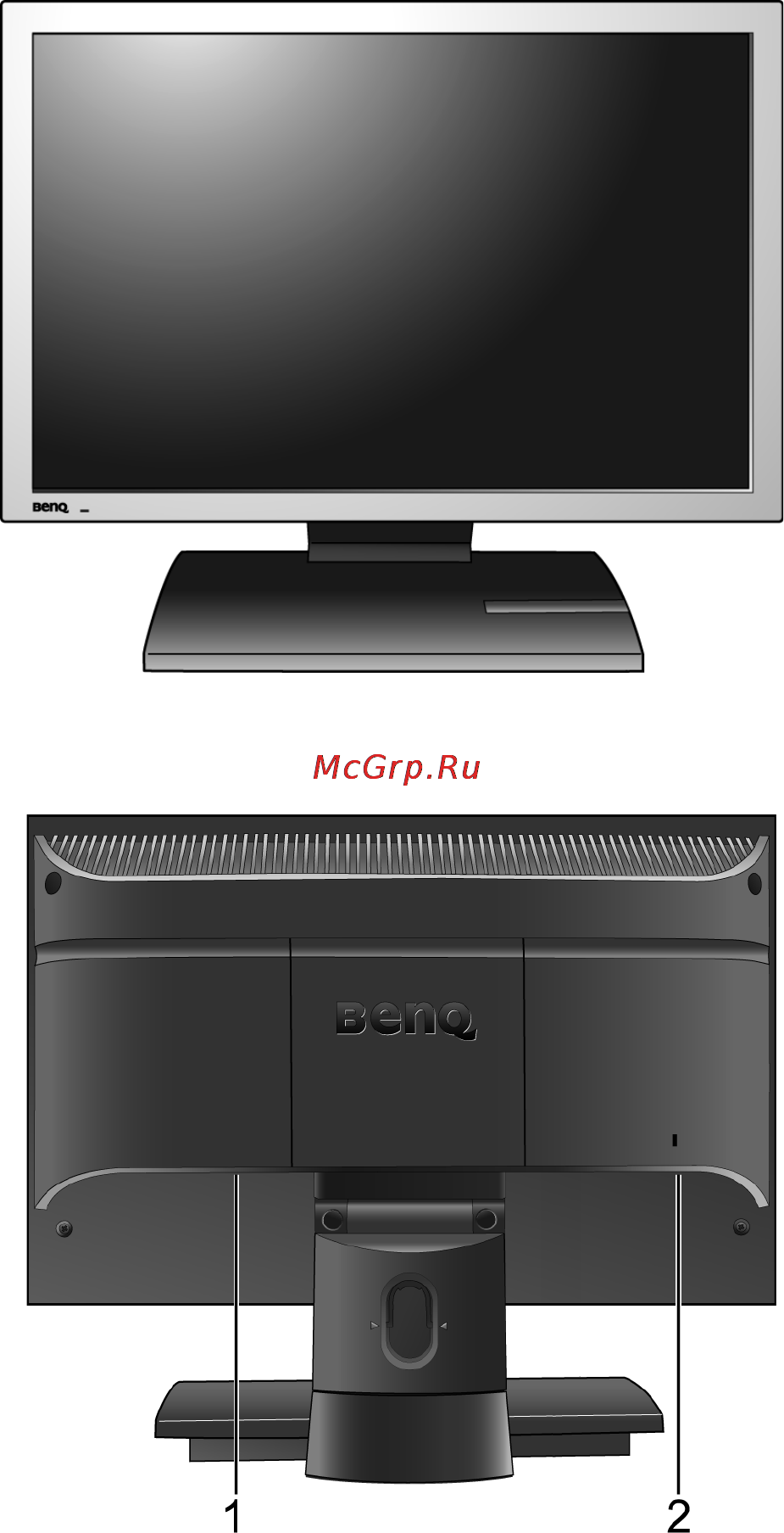 Benq FP92WA [5/34] Getting to know your monitor