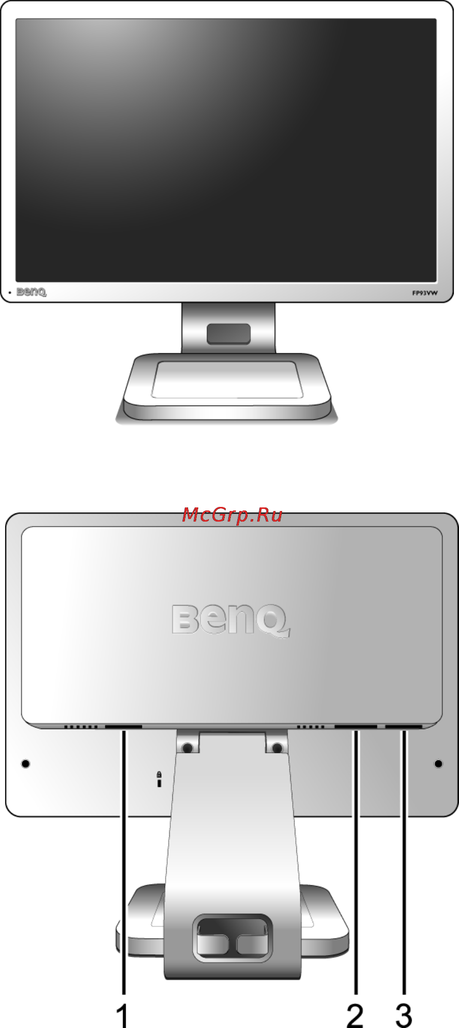 Benq FP93VW [6/35] Getting to know your monitor