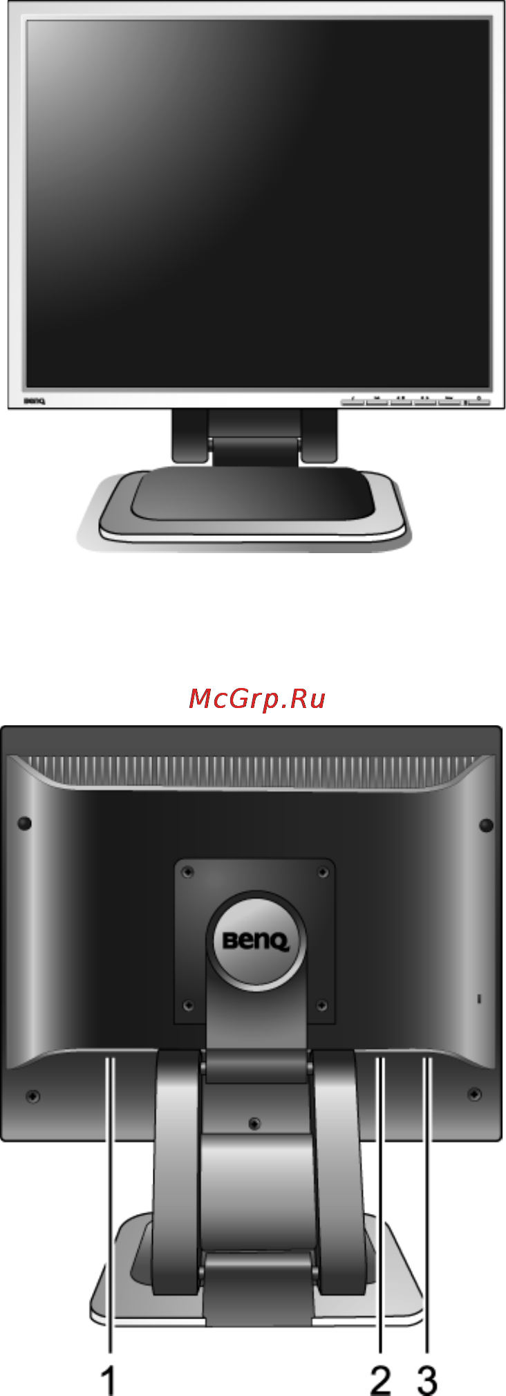 Benq FP94G [5/35] Getting to know your monitor