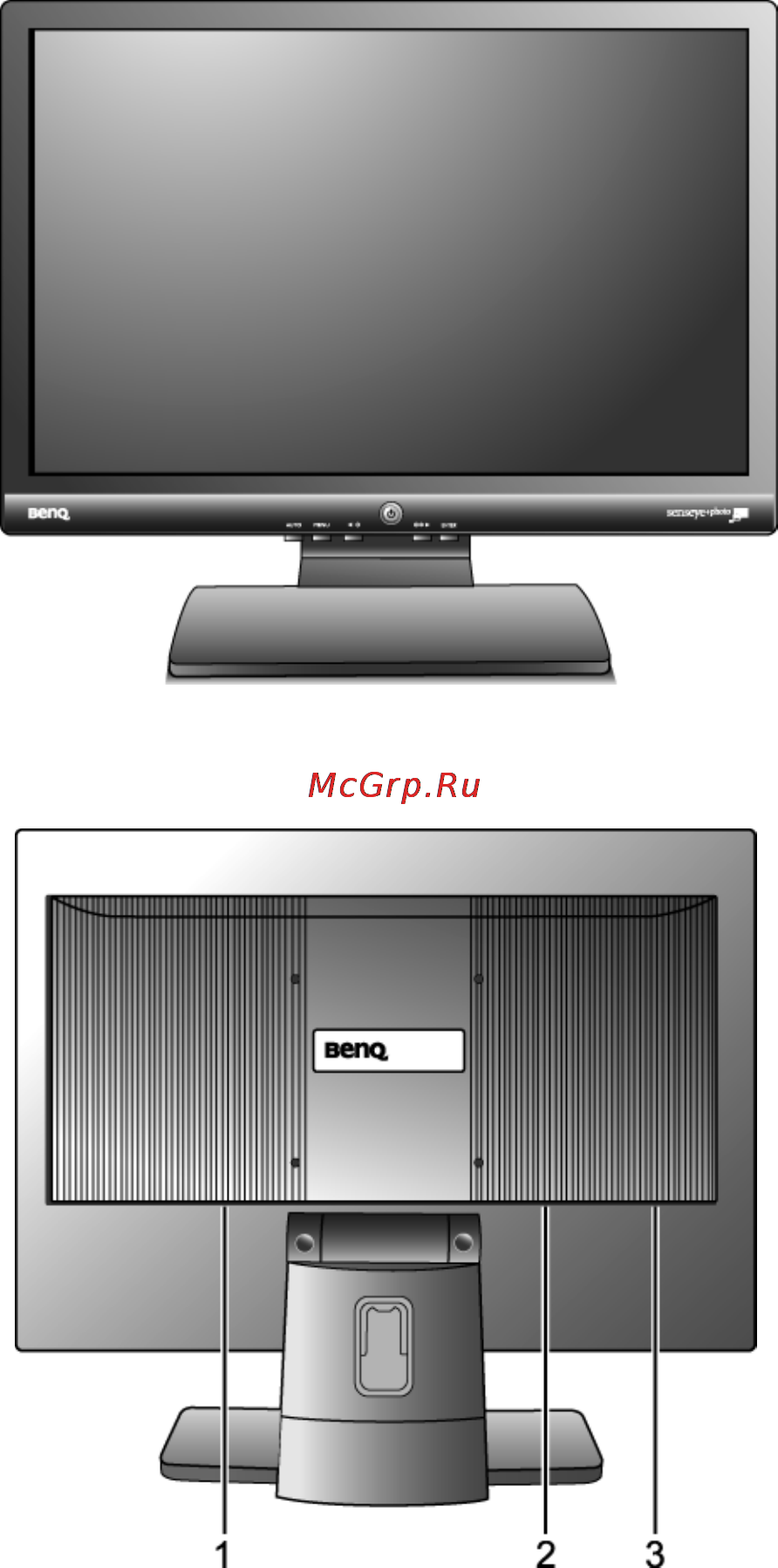 Benq G2000w [6/34] Вид сзади