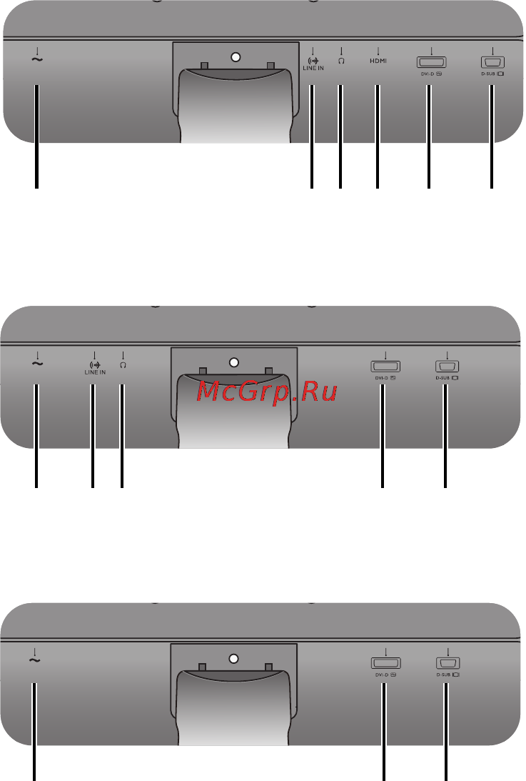 Benq GW2260 [8/42] Входные и выходные разъемы