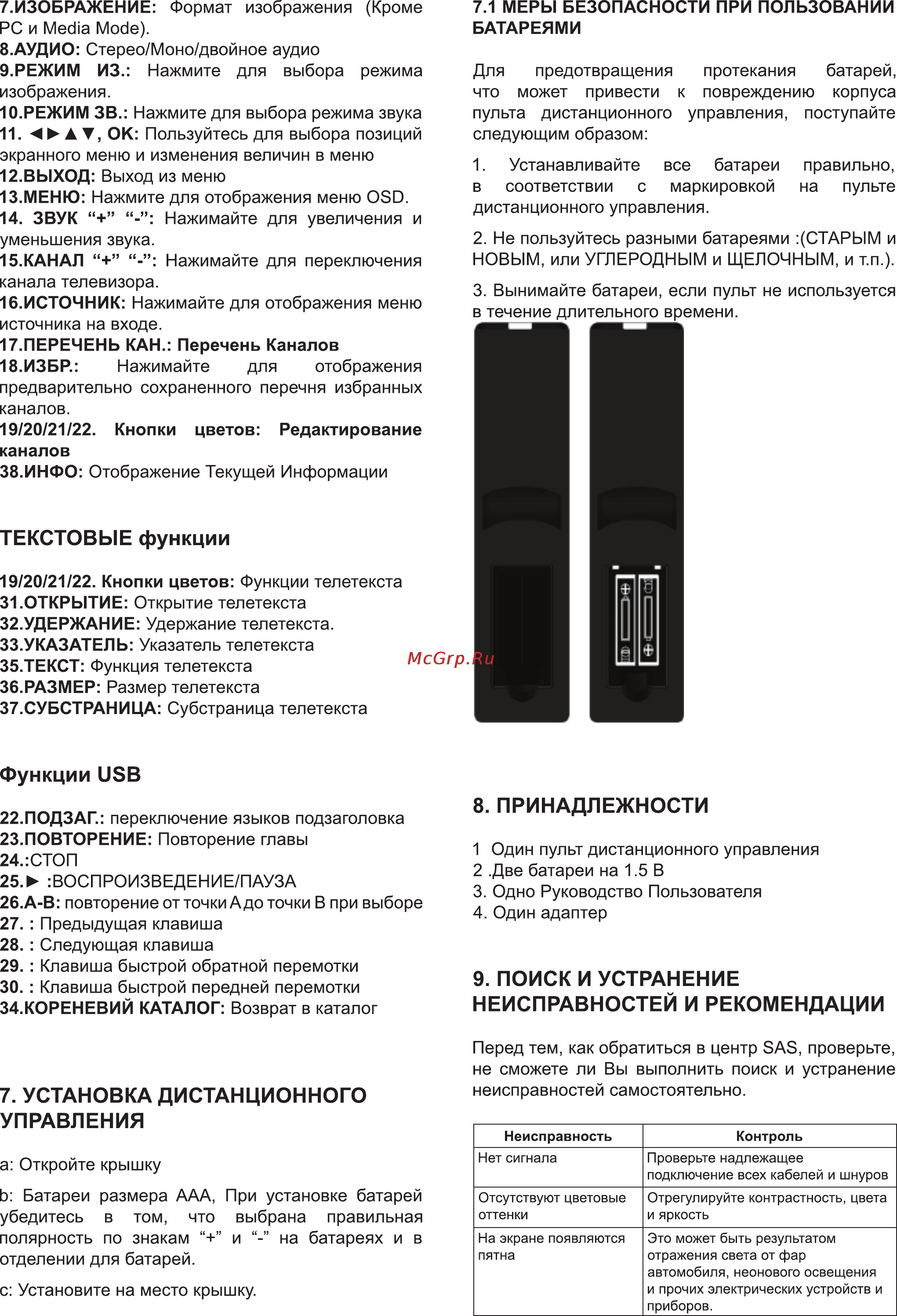 Bravis LED-LB2430BF [17/18] Принадлежности