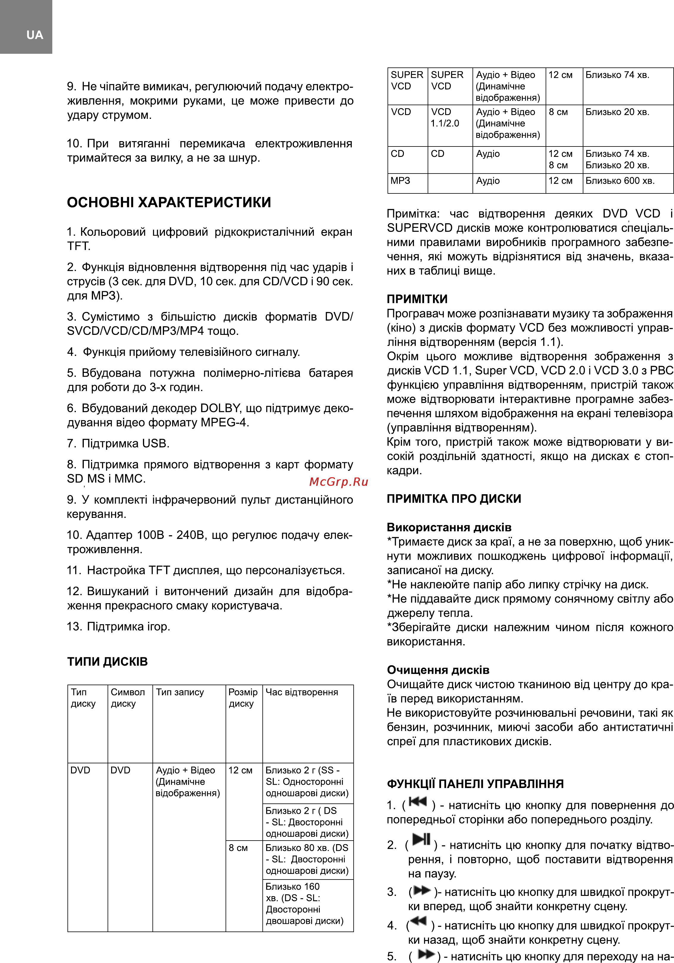 Bravis AK-1002B [4/30] Ochobhi характеристики