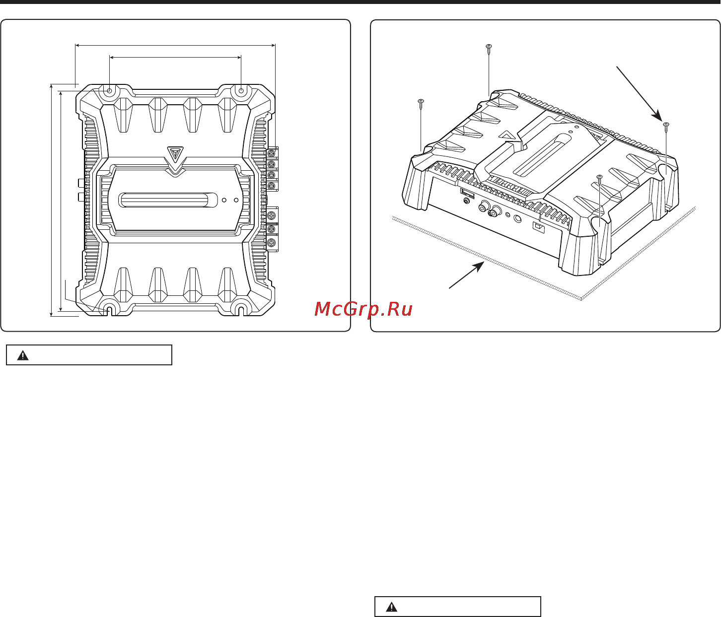 Kenwood KAC-5204 [5/8] Установка