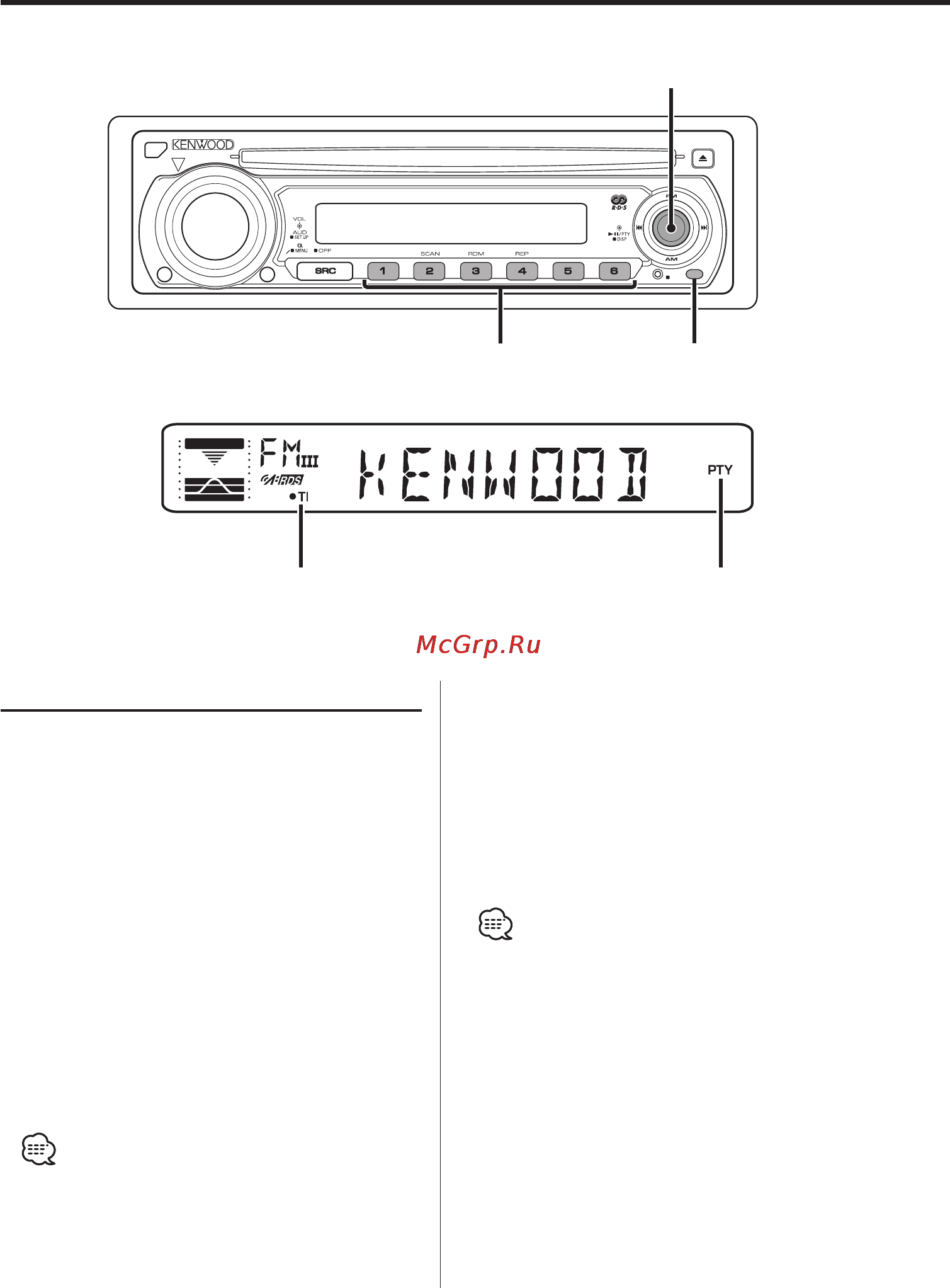 Kenwood KDC-334SAY [12/108] Функции rds