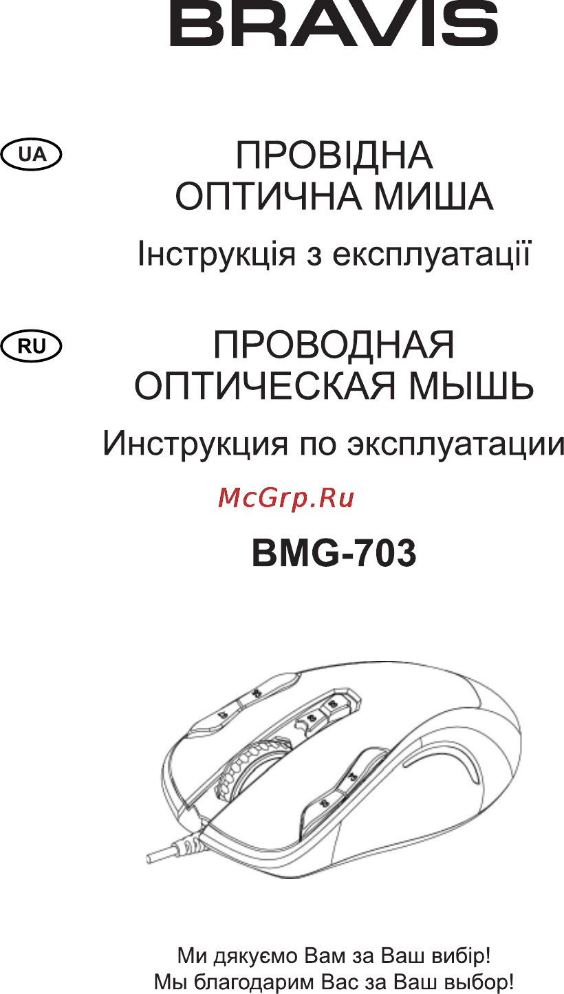 Bravis BMG-703 Инструкция по эксплуатации онлайн