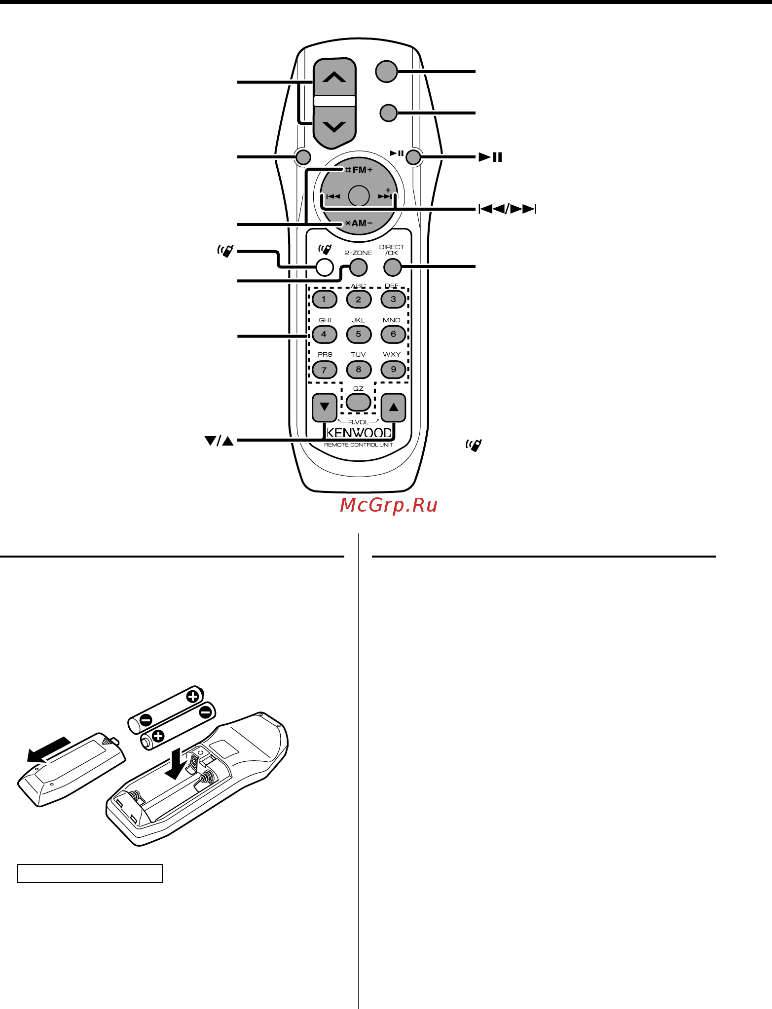 Kenwood KDC-W7537UY [36/48] Ocнoвные операции пульта дистанционного управления