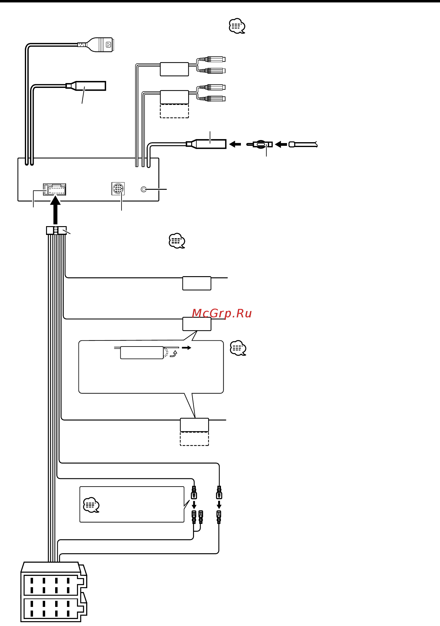Kenwood KDC-W7537UY [39/48] Подсоединение кабелей к гнездам для подключения