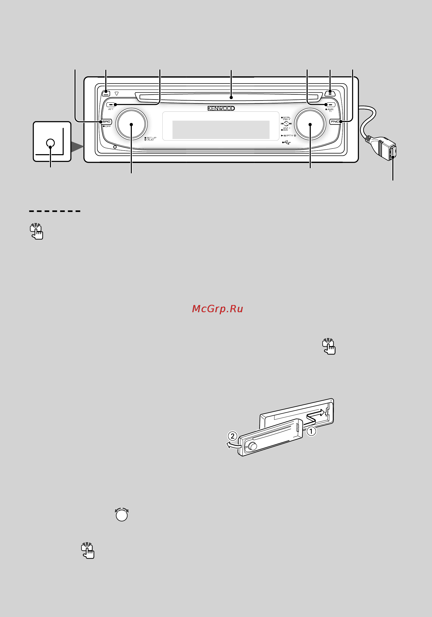 Kenwood KDC-W6041U [4/32] Основные функции