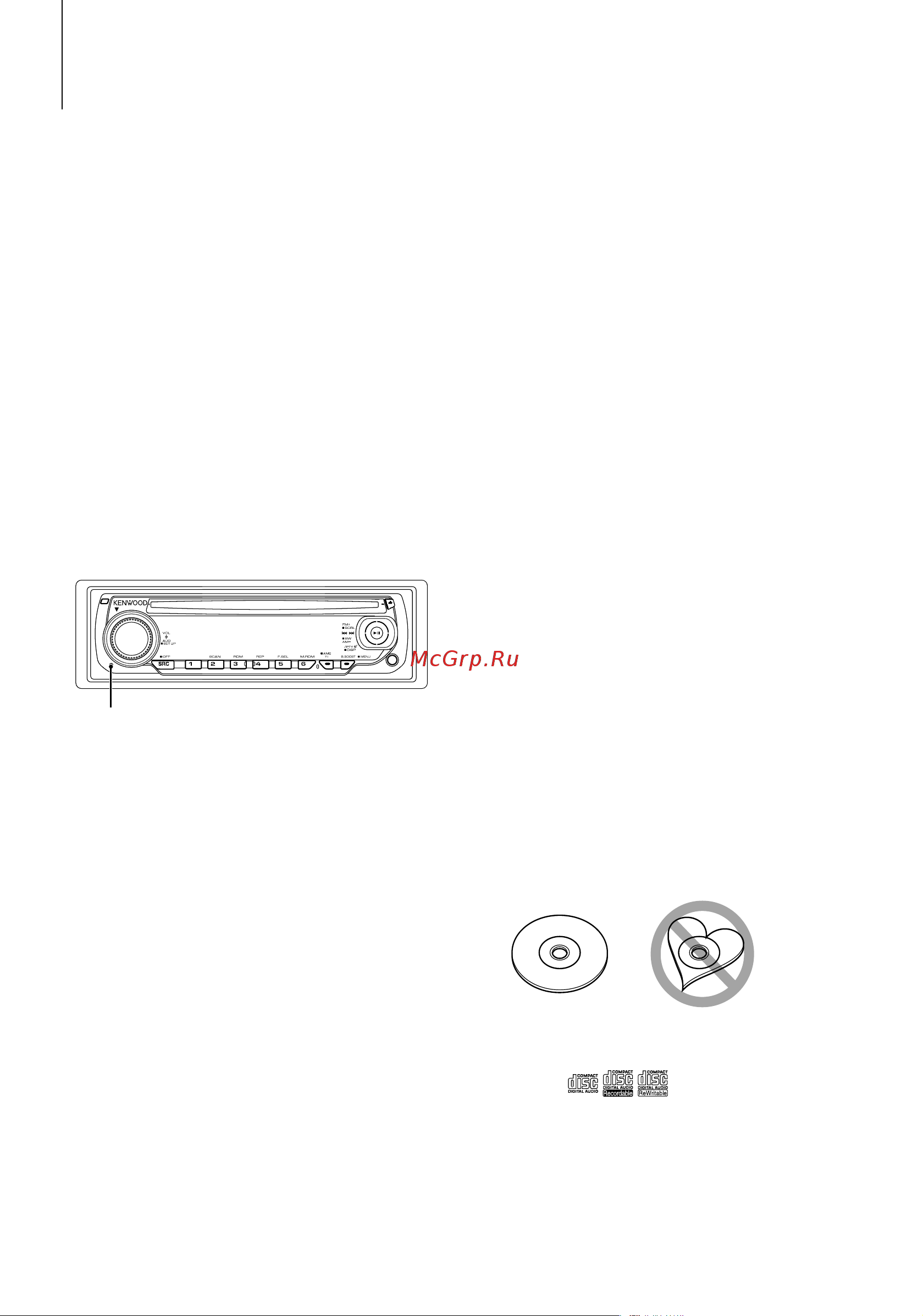 Kenwood KDC-W3541 [3/20] Перед использованием