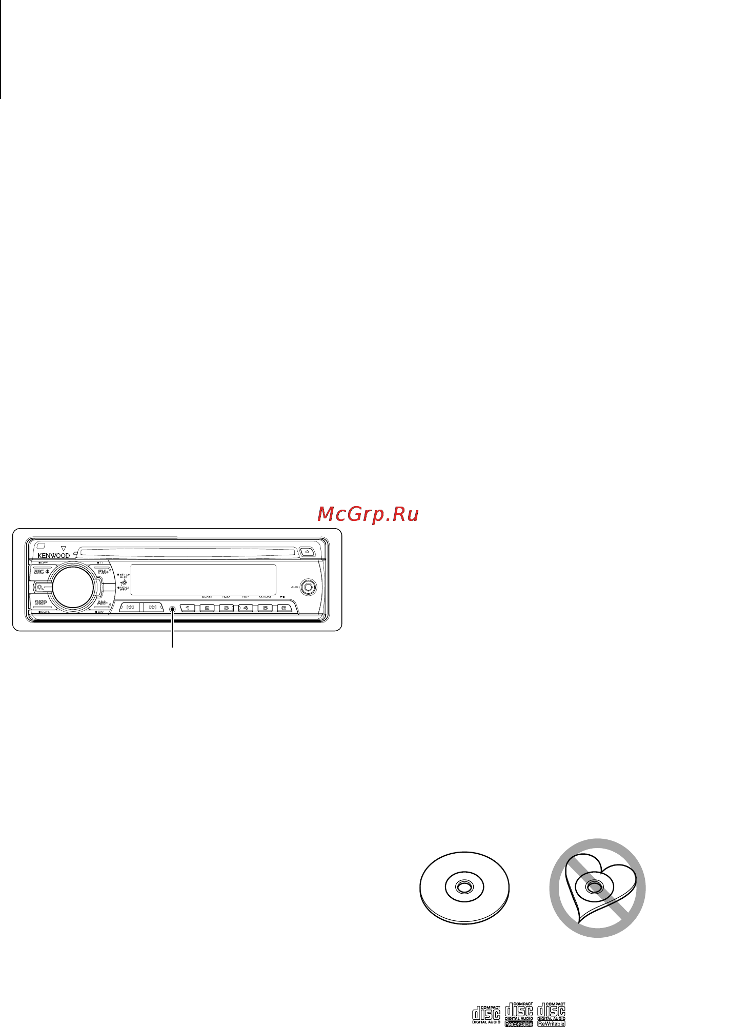 Kenwood KDC-W3044AY [3/20] Перед использованием