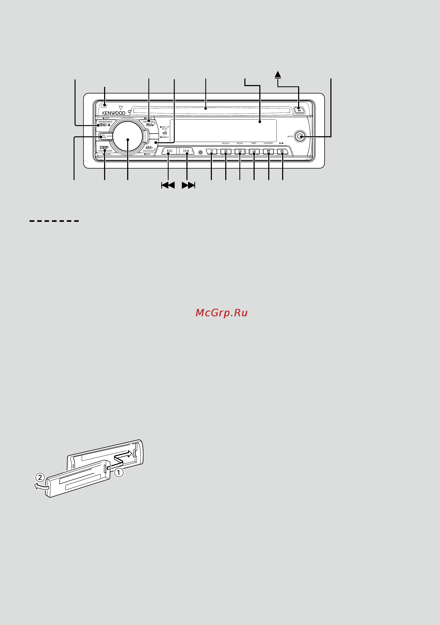 Kenwood KDC-MP343S [4/20] Базовые функции