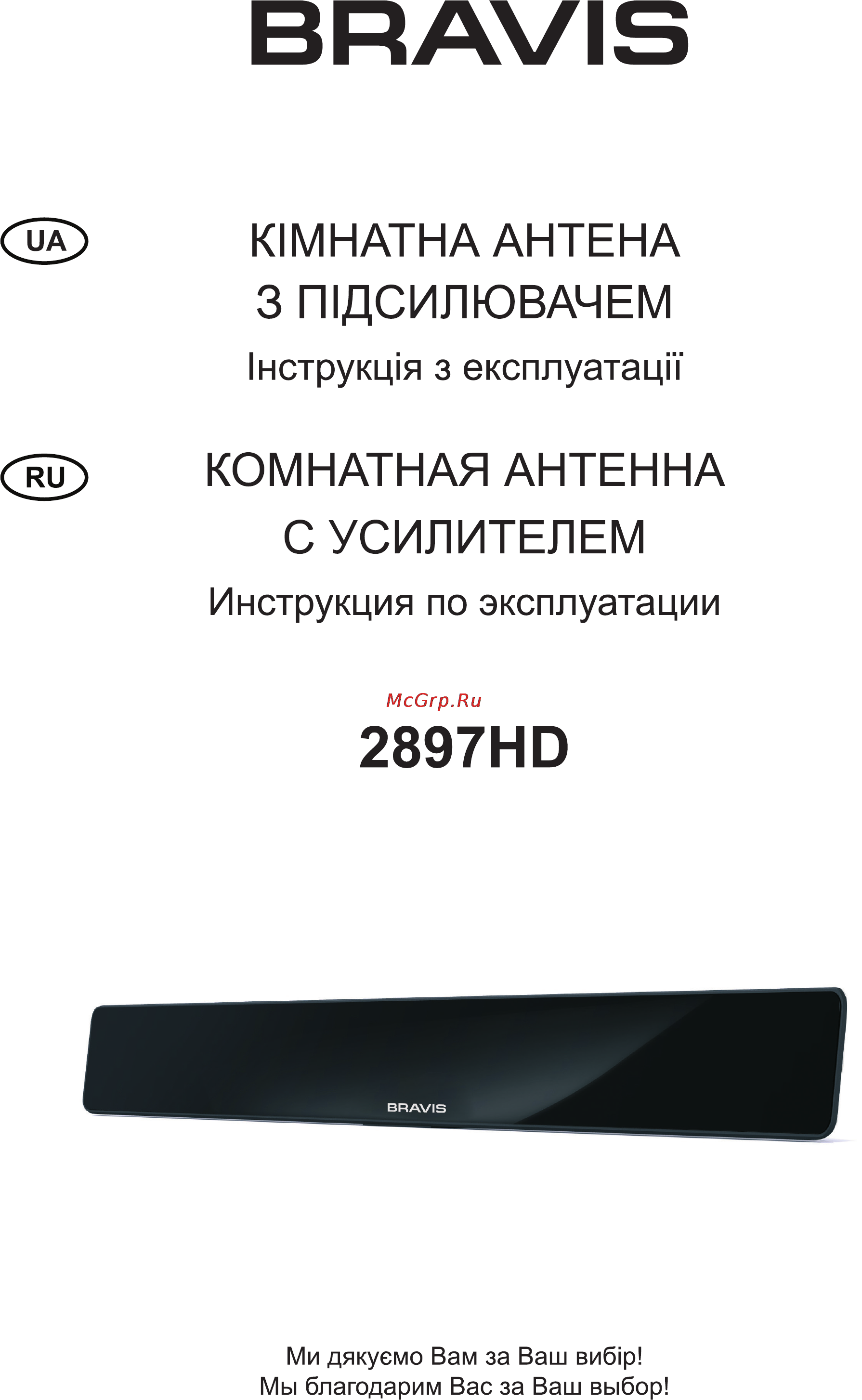 Bravis 2897HD Инструкция по эксплуатации онлайн