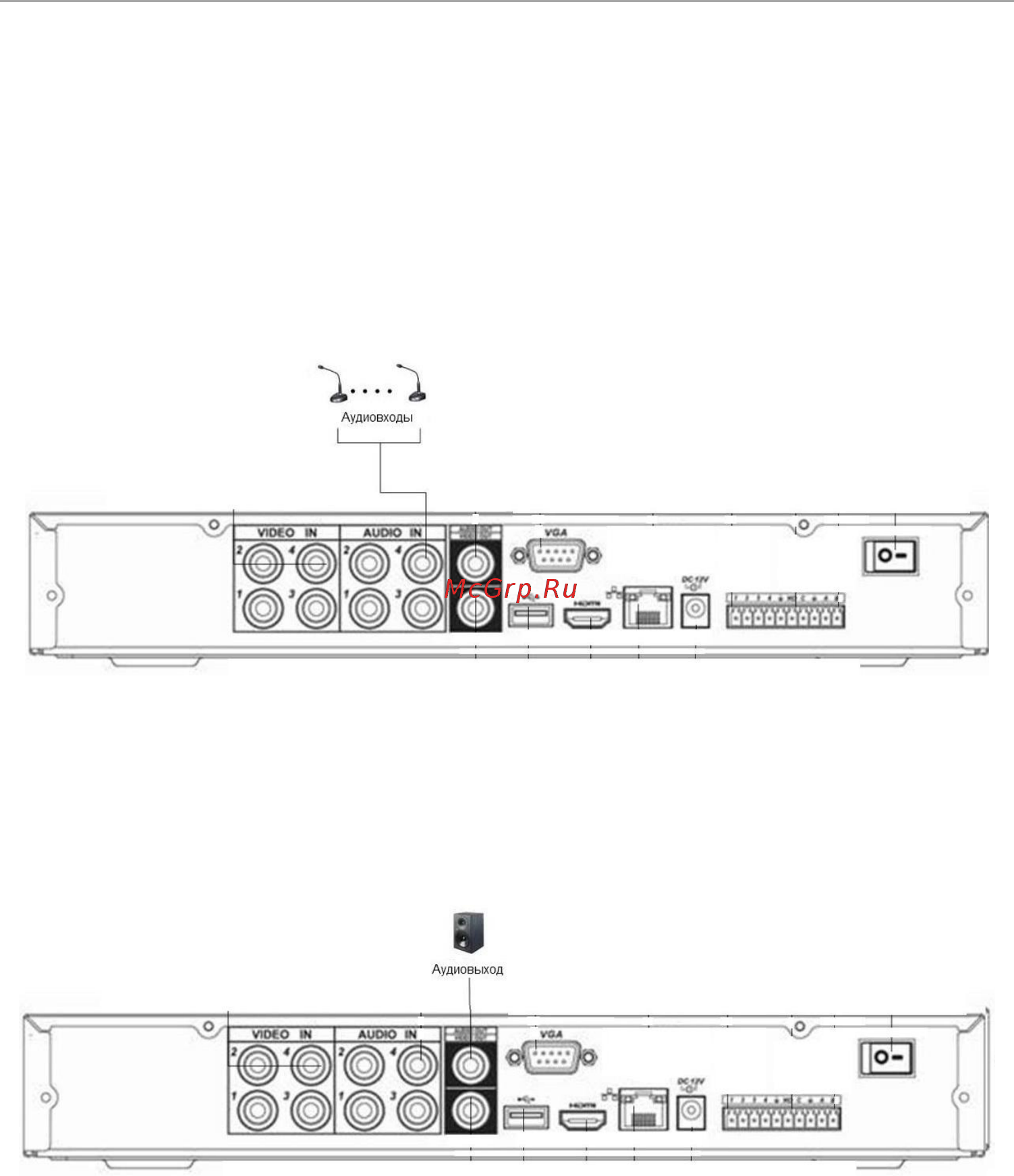 Ginzzu HS-D08KSB [15/48] Подключение аудиоустройств