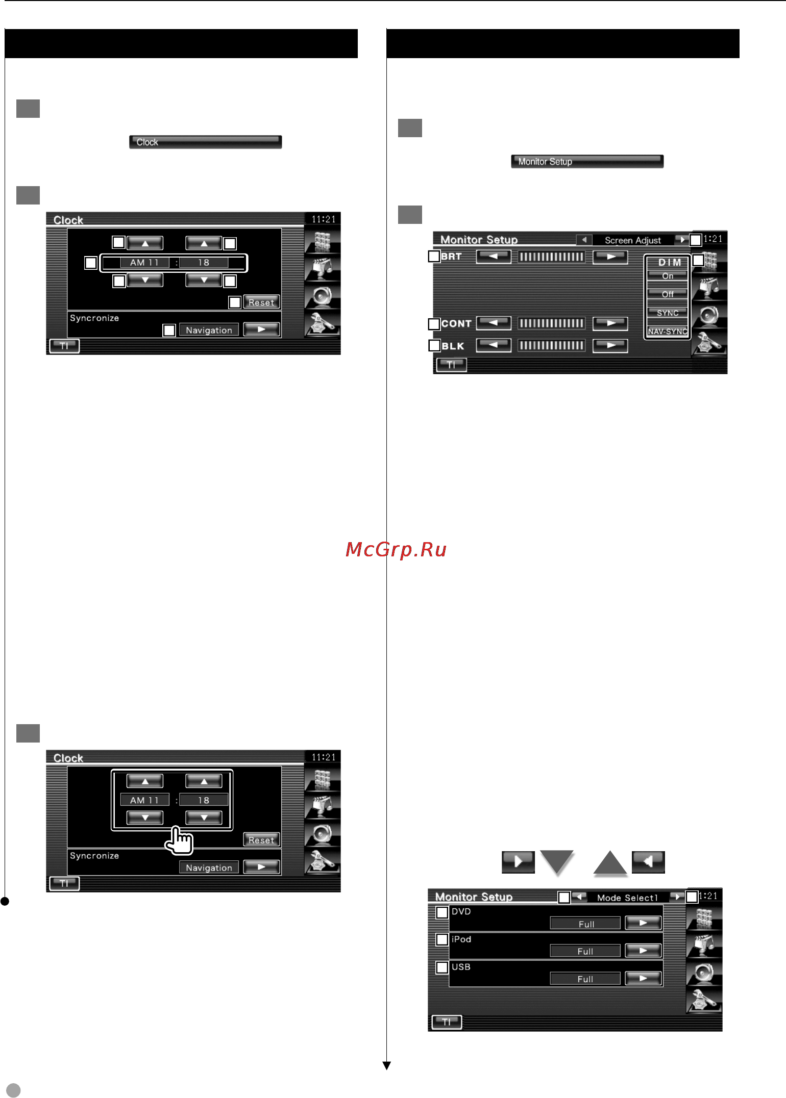 Kenwood DDX5022Y [68/96] Настройка монитора