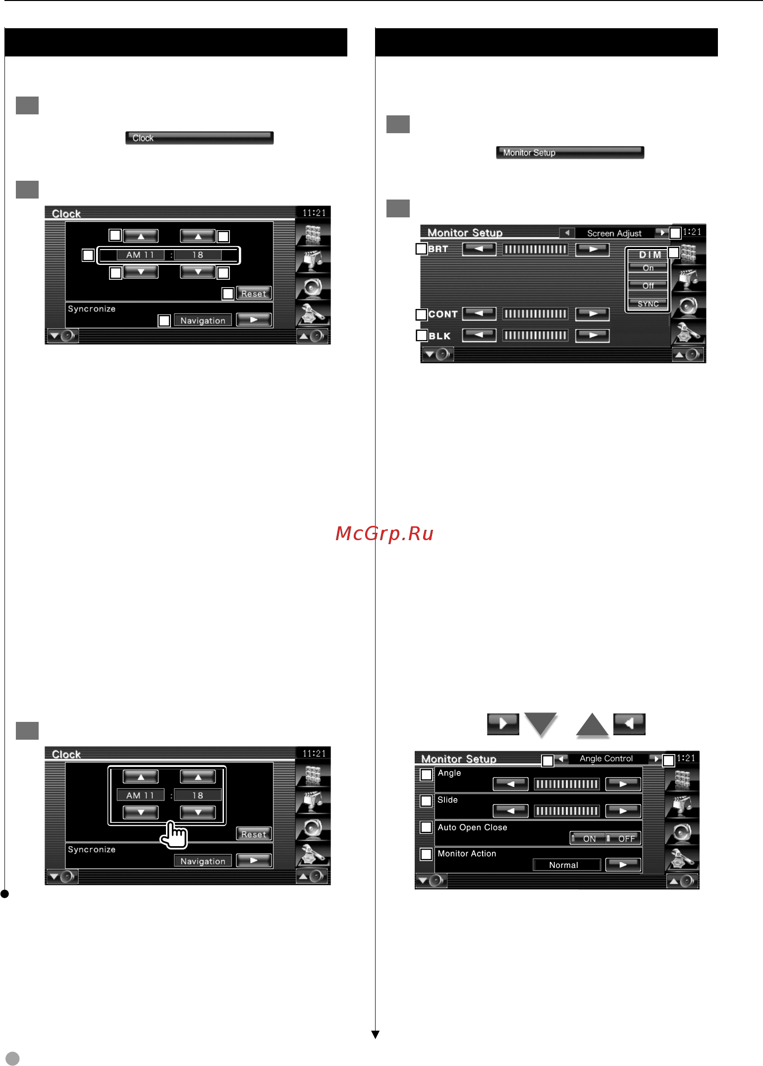 Kenwood KVT-50DVDRY [70/96] Настройка монитора