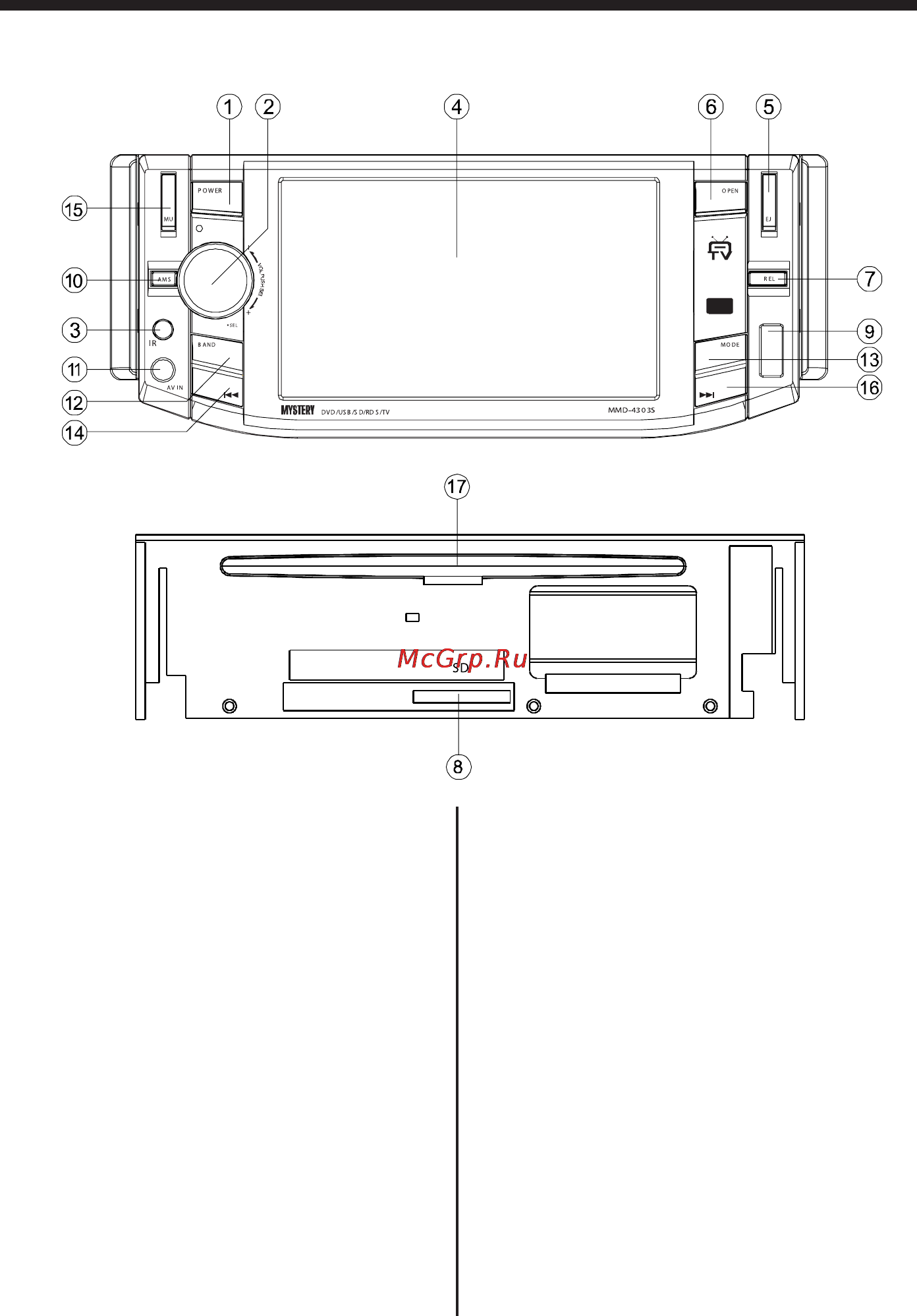 Mystery MMD-4303S [14/31] Руководство по эксплуатации