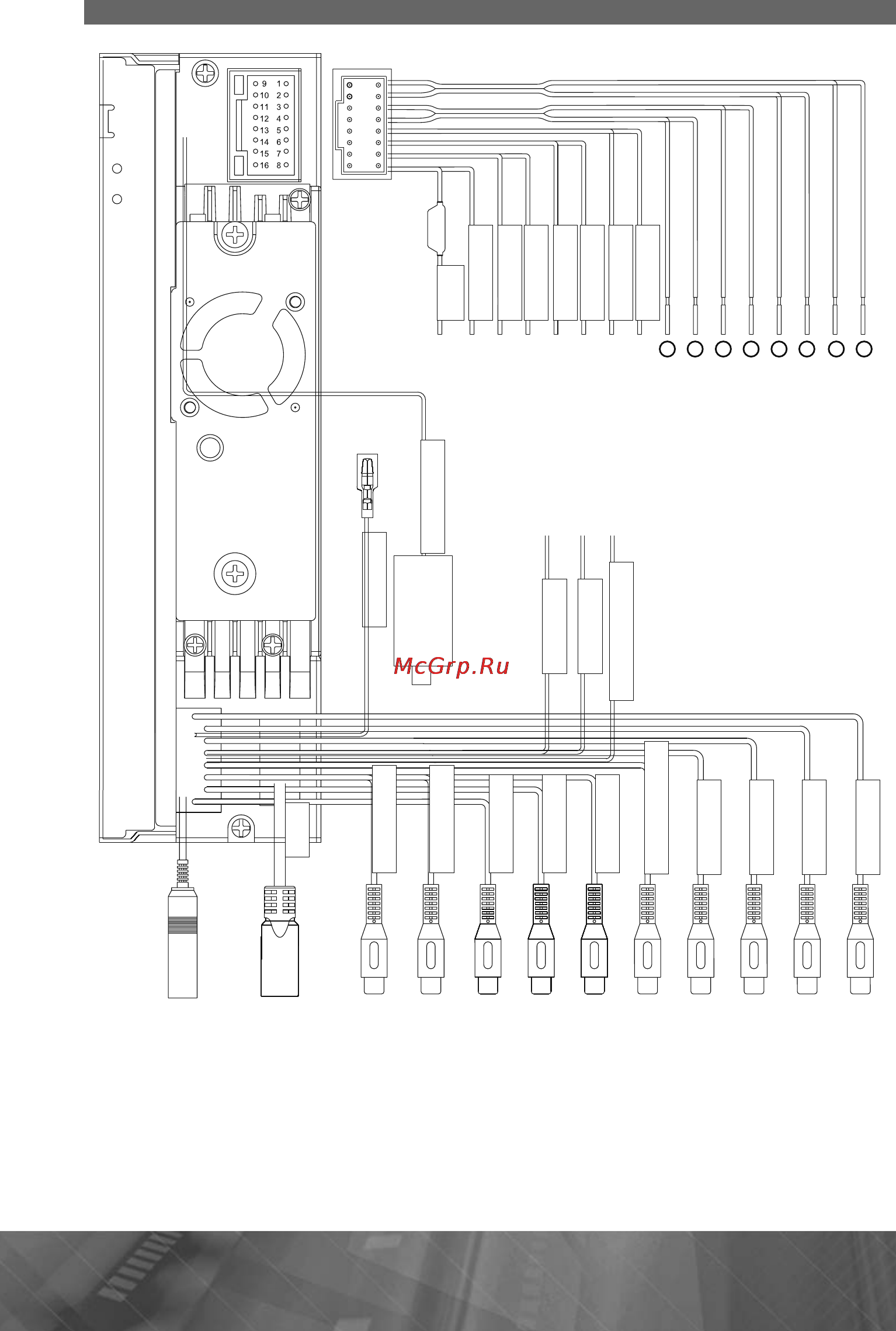 Prology MDN-1715T [46/61] Схема подключения проводов устройства