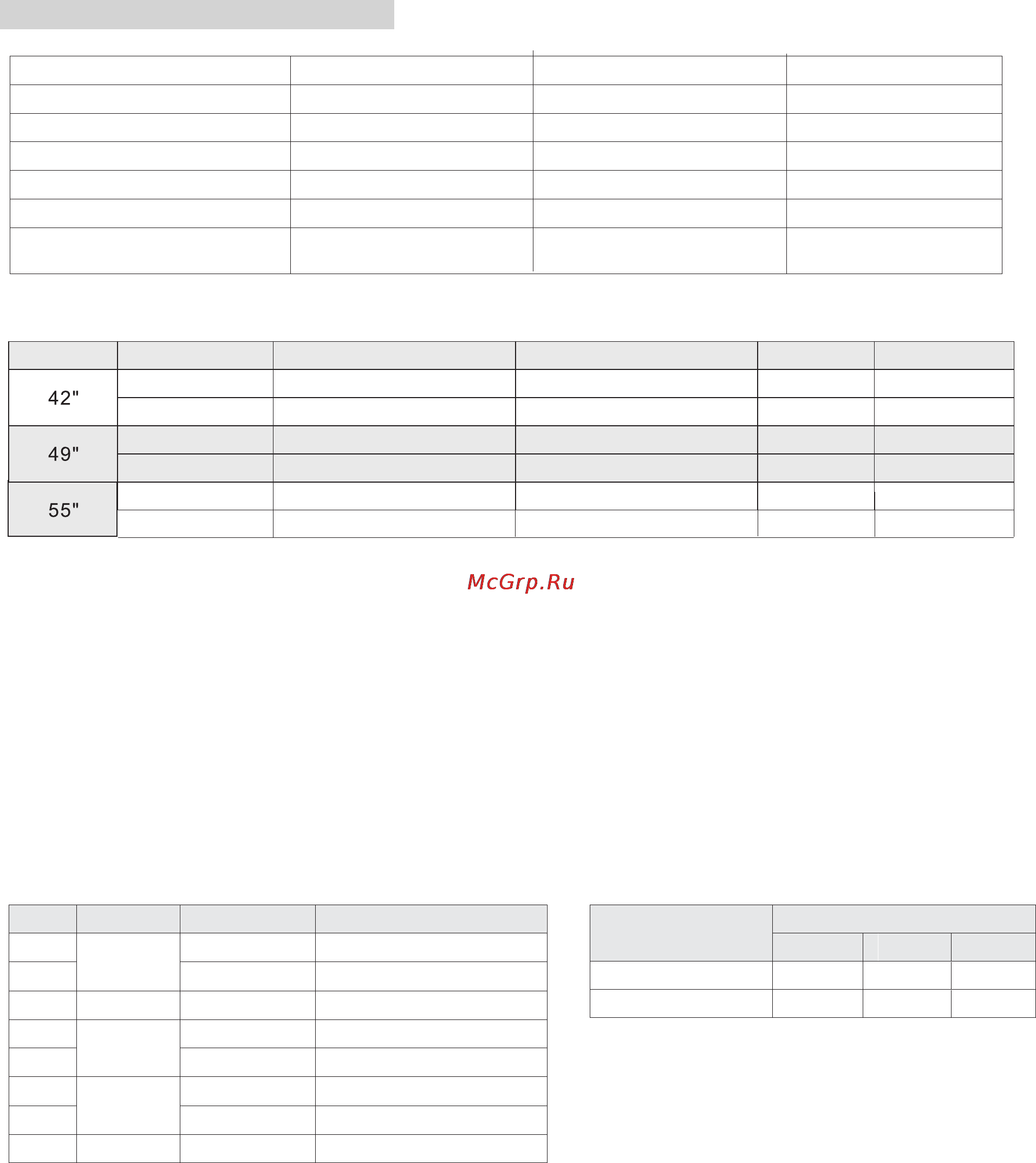 DEXP F49B7000T [20/23] Технические характеристики для тв