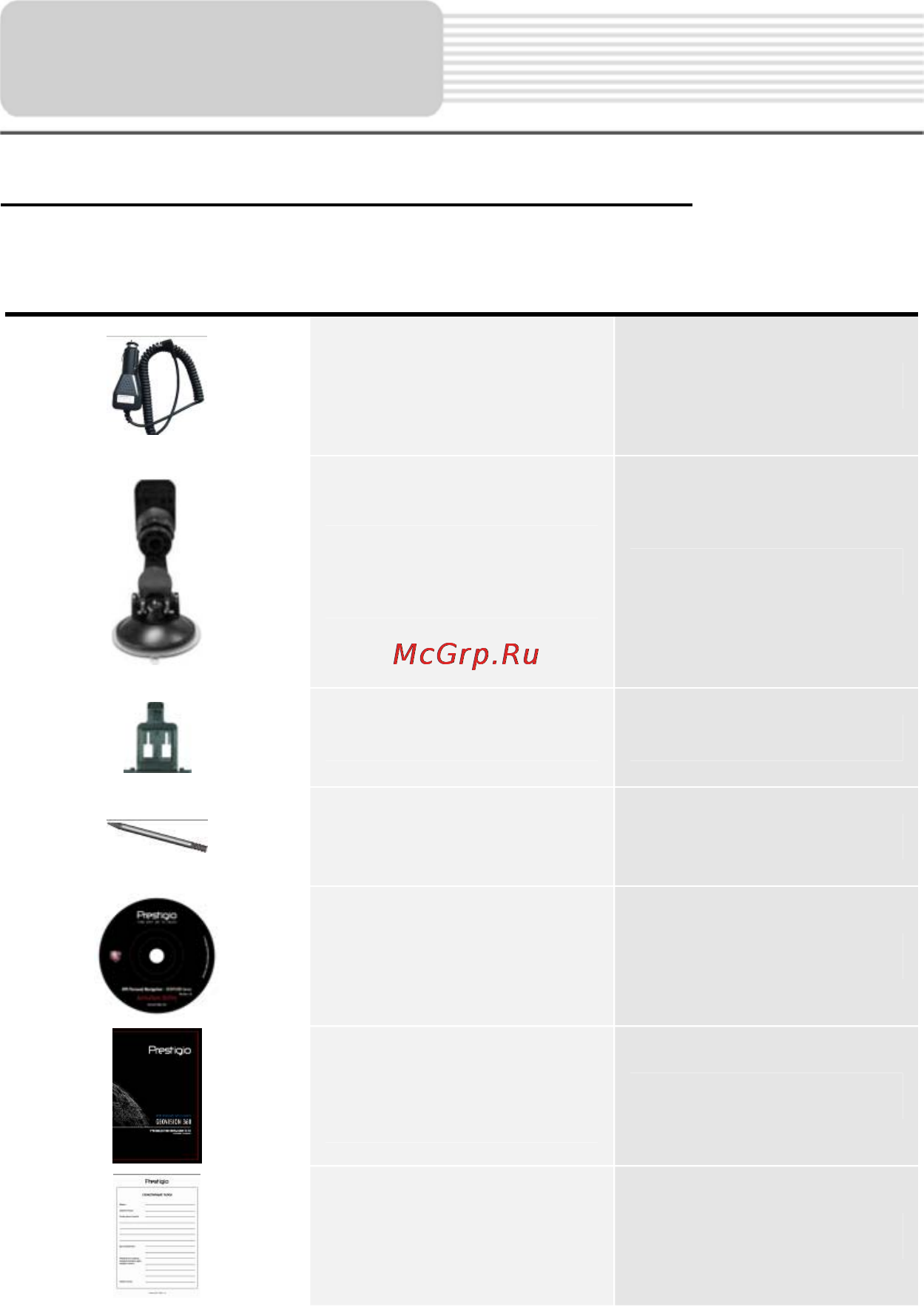 Prestigio GEOVISION 4000 [2/25] Изображение описание кол во