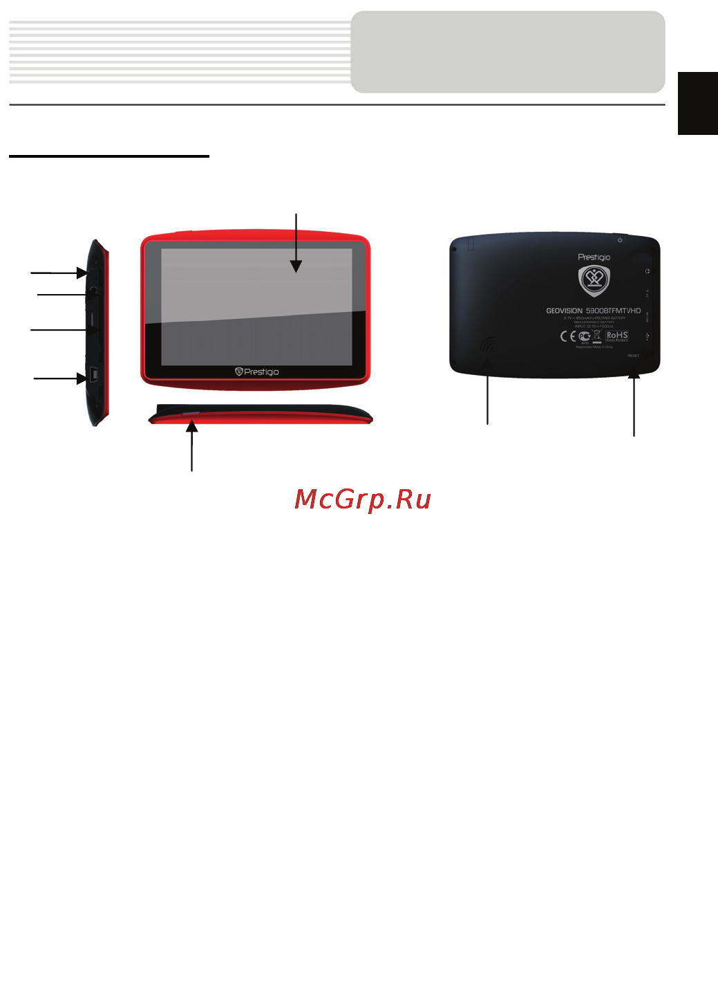 Prestigio GEOVISION 4900 [3/69] View of main unit