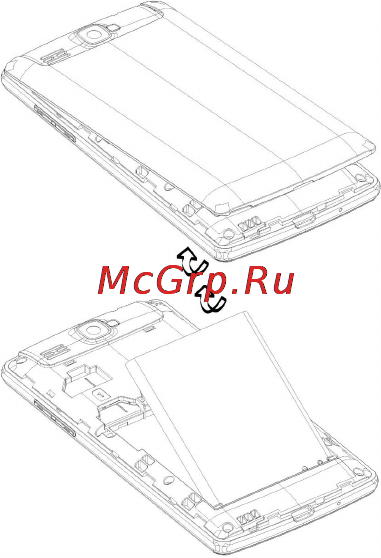 DEXP Ixion M 4 White [11/28] Установка sim карты и карты памяти
