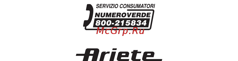 Ariete Gratì 2.0 Orange Инструкция по эксплуатации онлайн [68/68] 117343