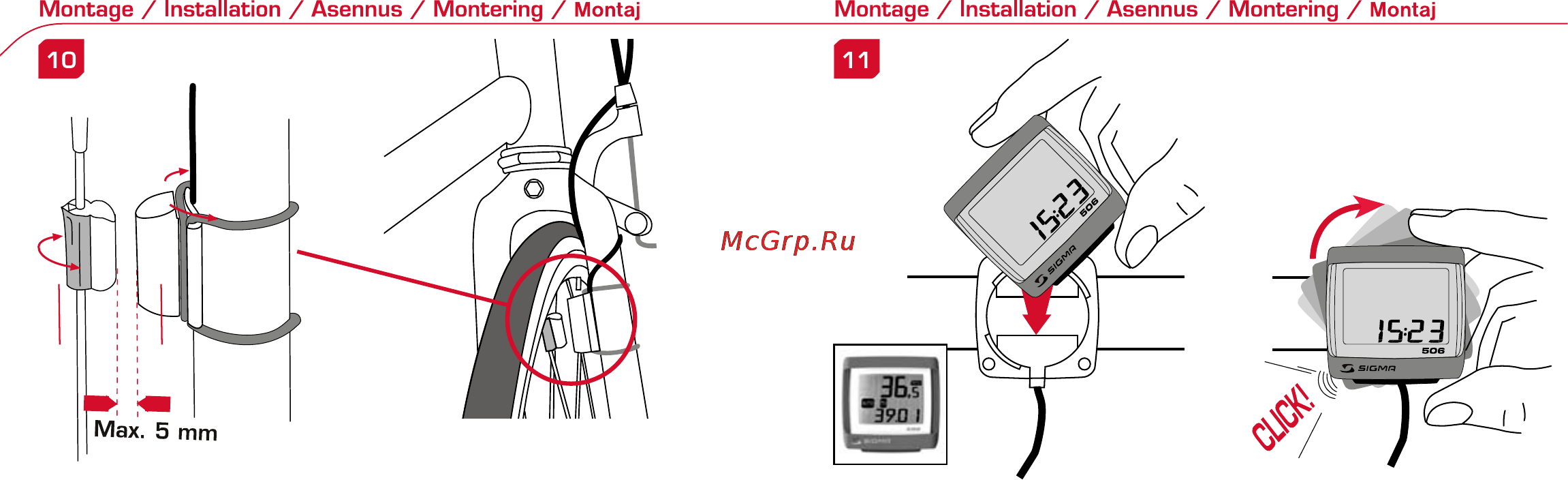 Sigma SPORT BC 506 Инструкция по эксплуатации онлайн [6/9] 117346