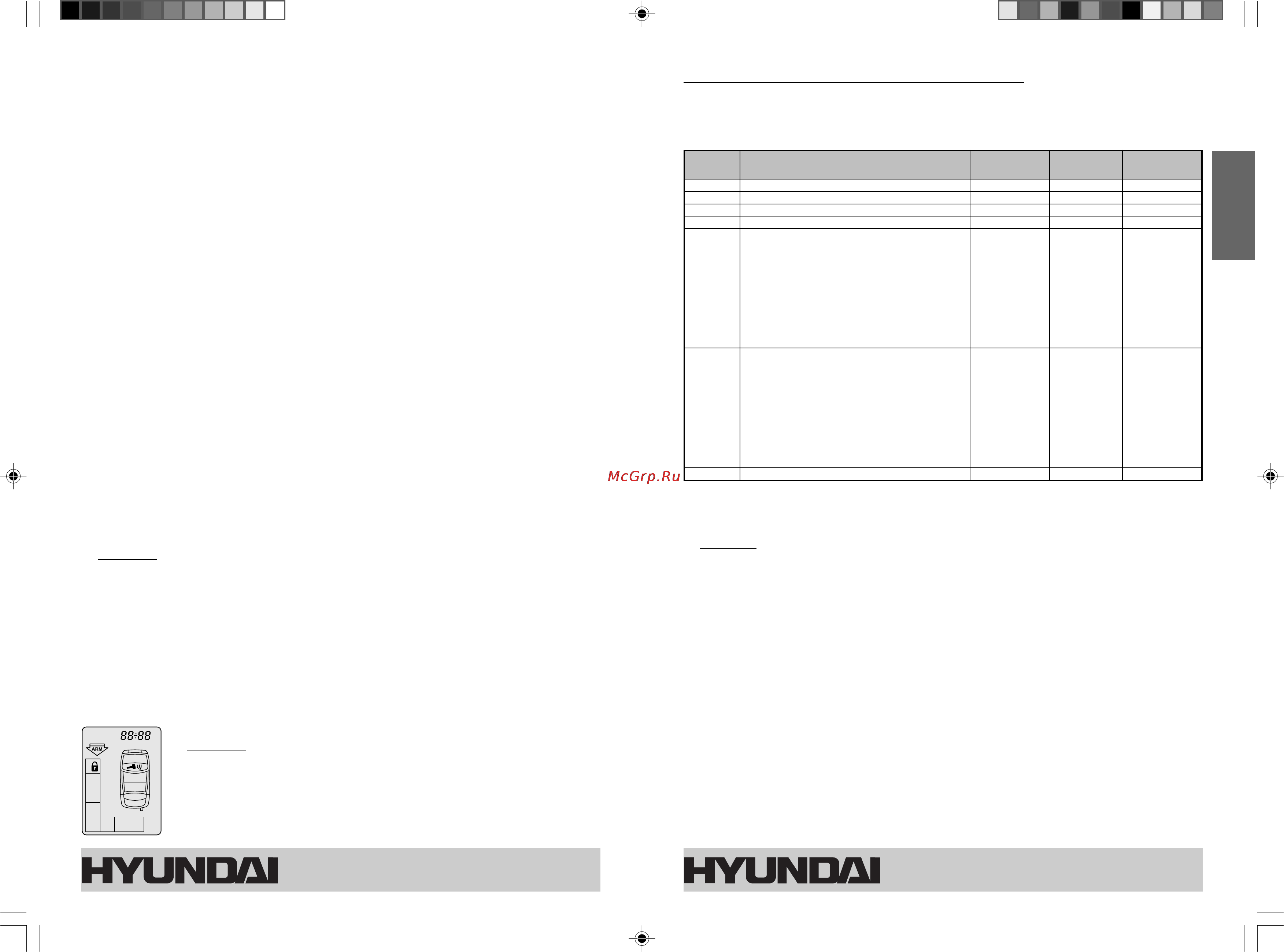 Hyundai H-SS71 [10/28] Installer software switches just for reference