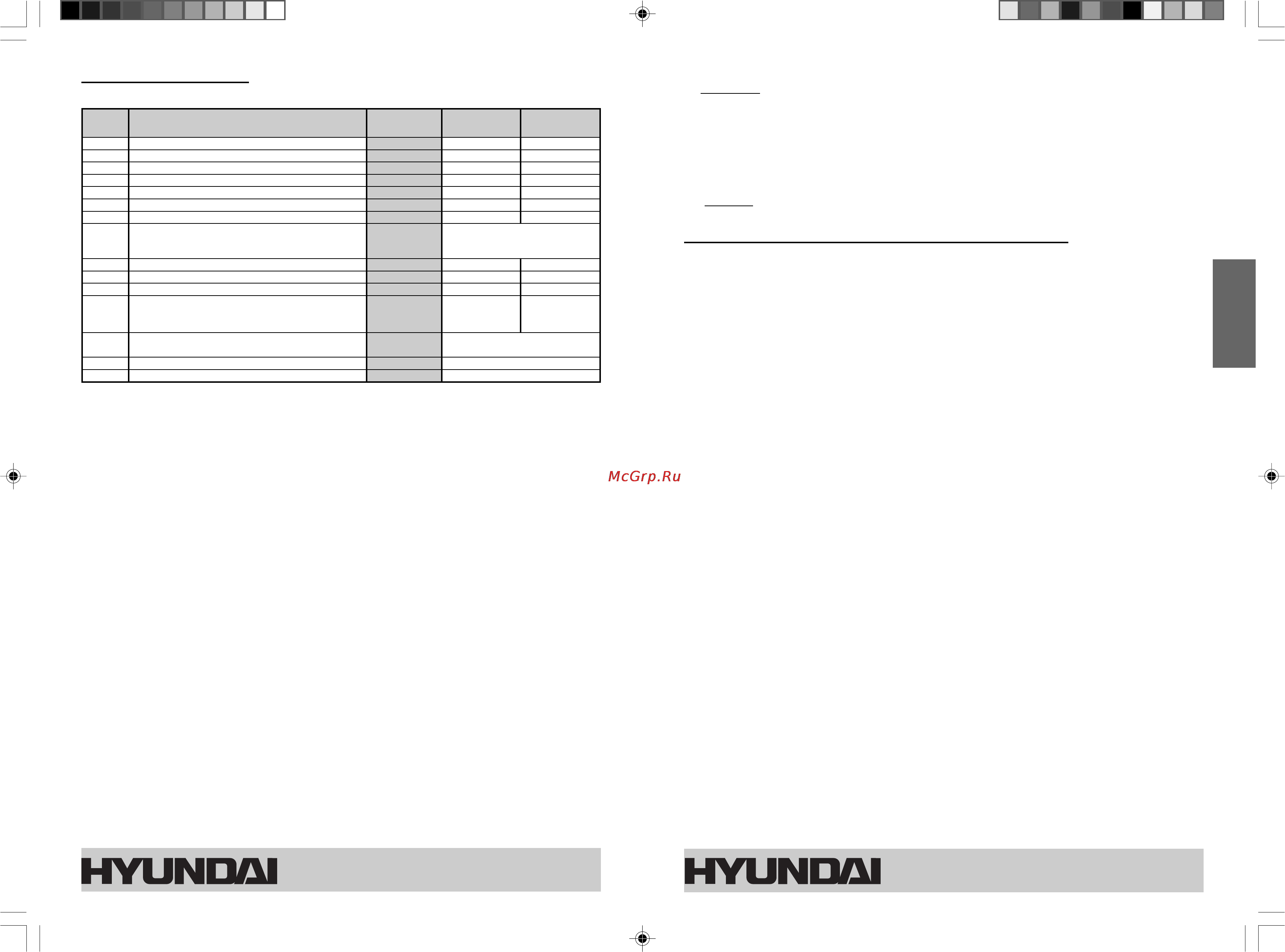 Hyundai H-SS71 [11/28] User software switches