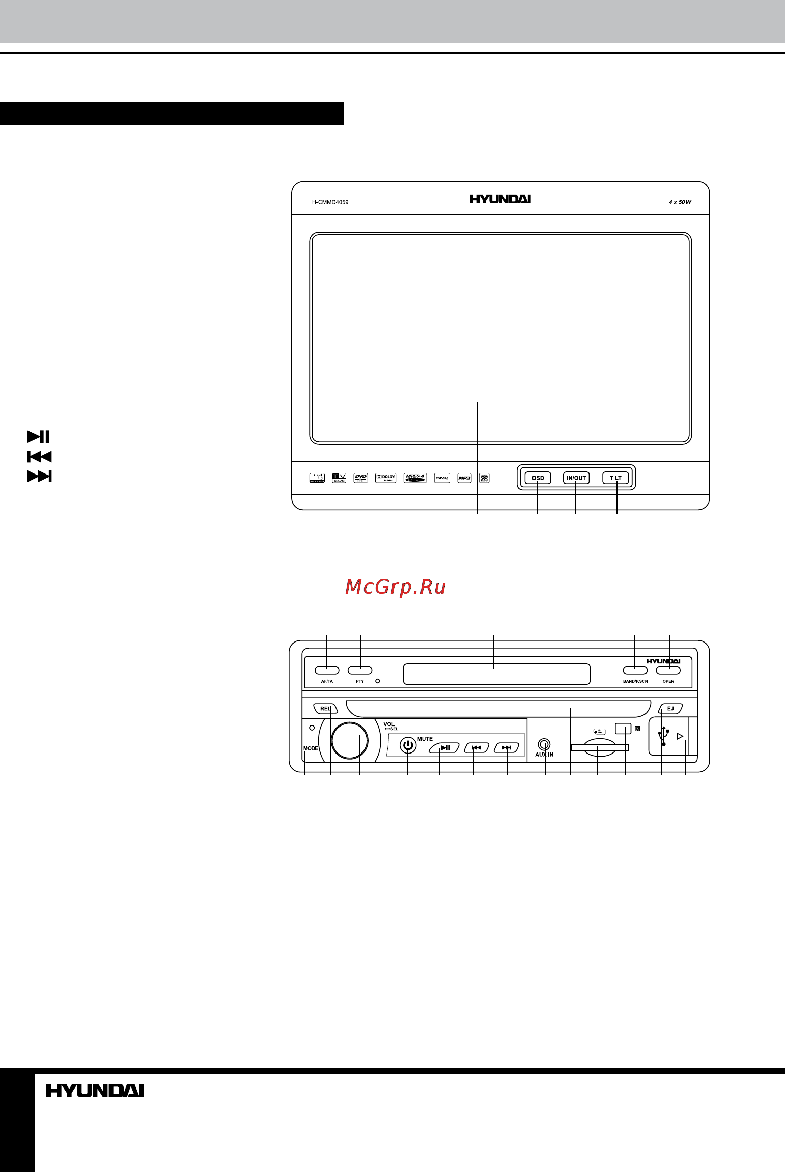 Hyundai H-CMMD4059 [10/47] Operation