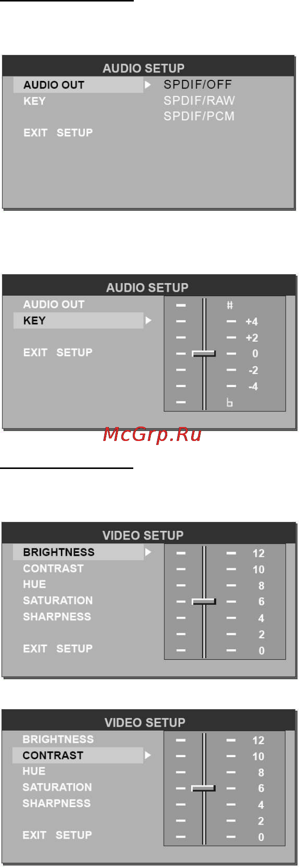 Hyundai H-CMD7078 [35/83] Video setup