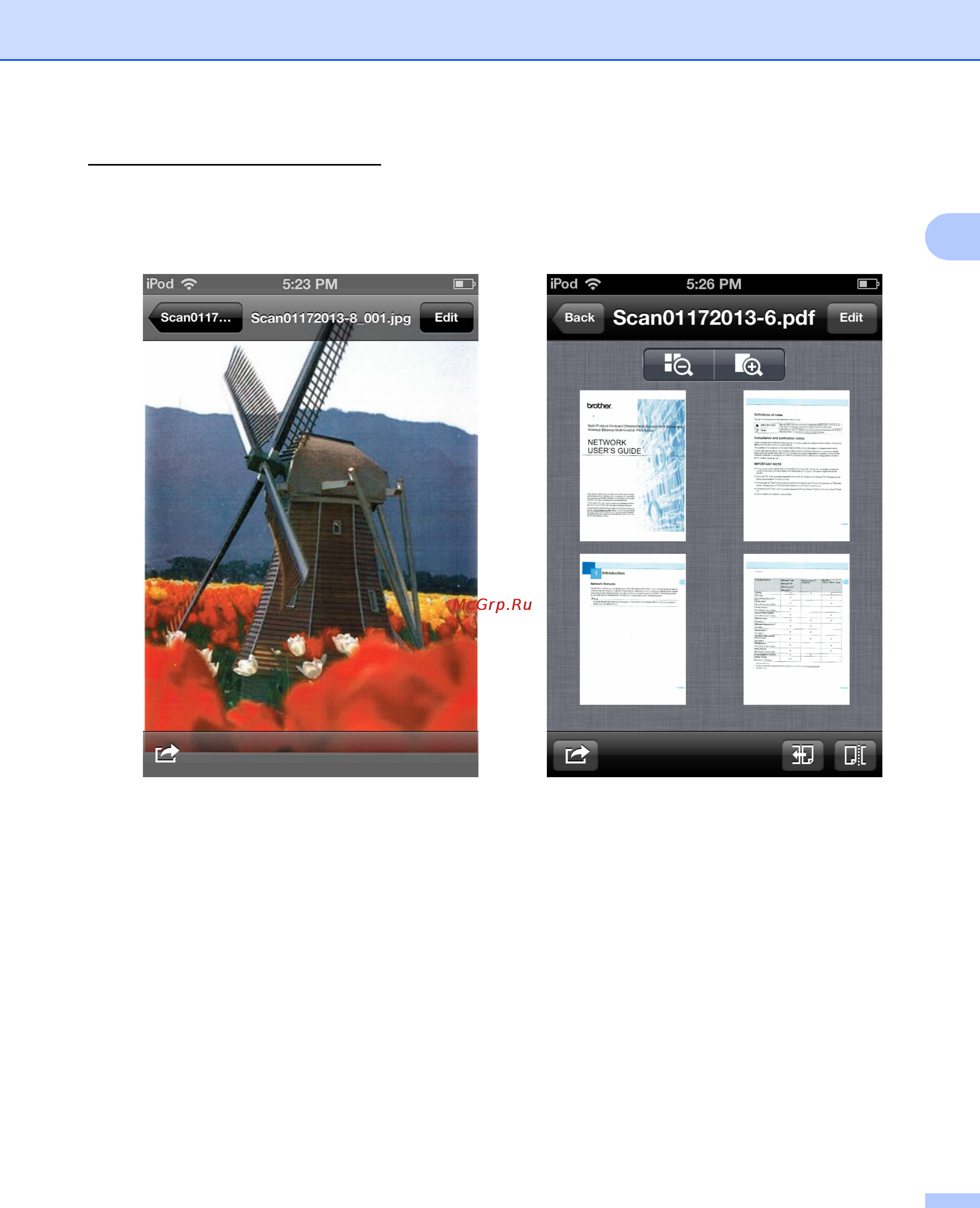 Brother DCP-7055WR Brother ScanViewer Guide for iOS OS X онлайн [9/35] 88636