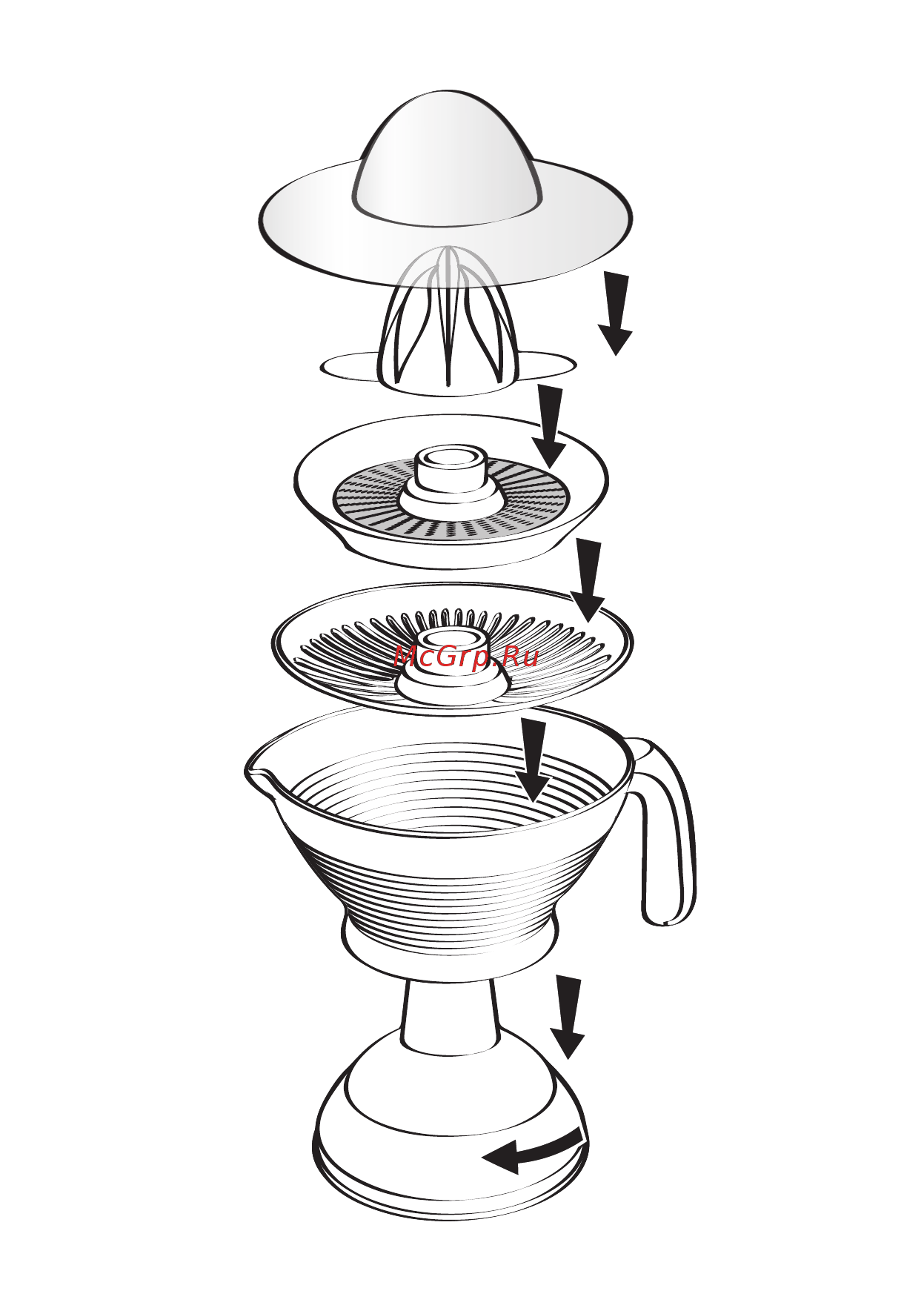 Moulinex Citrus press PC3021 Белый, красный Инструкция по эксплуатации онлайн [3/42] 297608